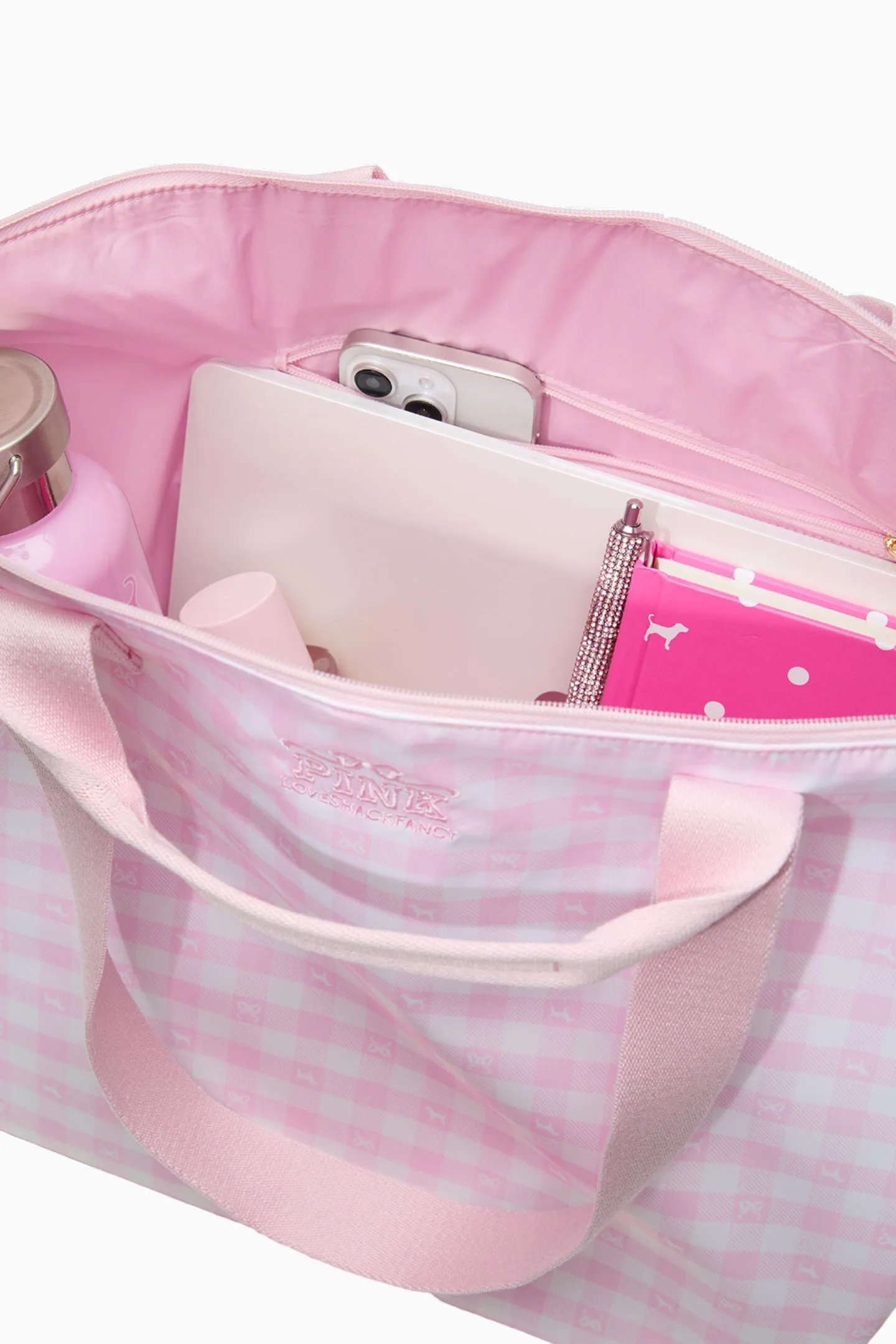PINK x LoveShackFancy Tote Bag sold by LoveShackFancy product image thumbnail 3