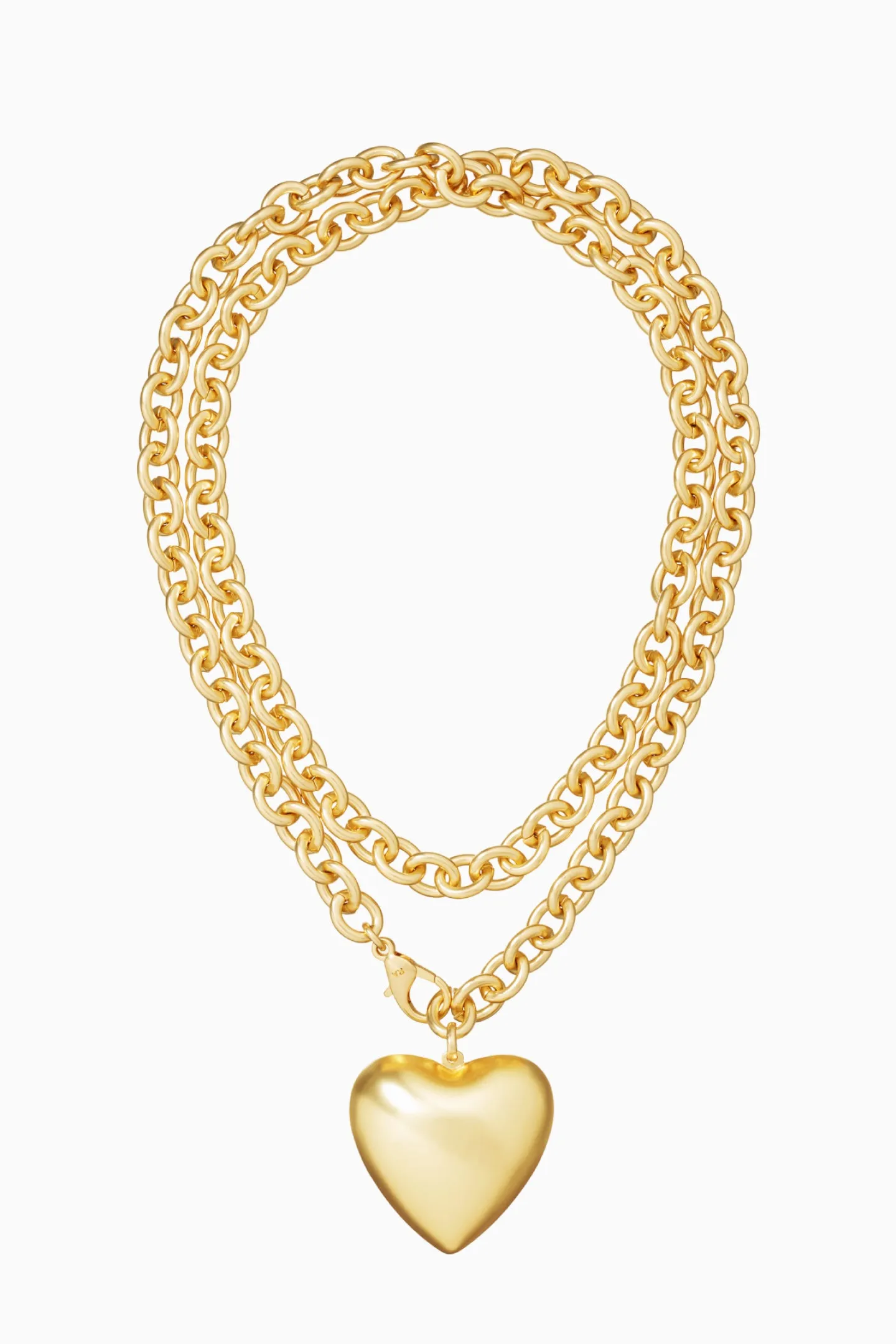 Roxanne Assoulin The Puffy Heart Necklace sold by LoveShackFancy