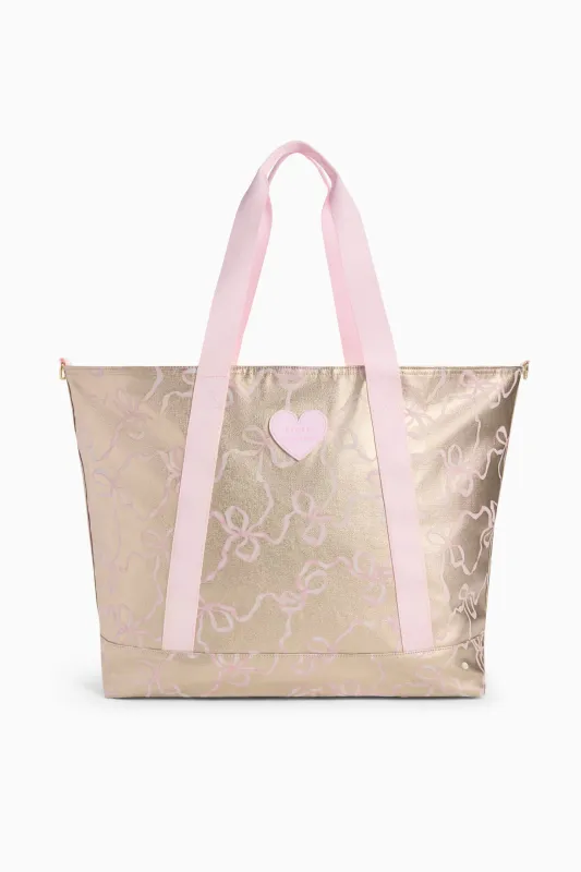 STATE x LoveShackFancy Gold Graham XL Tote sold by LoveShackFancy