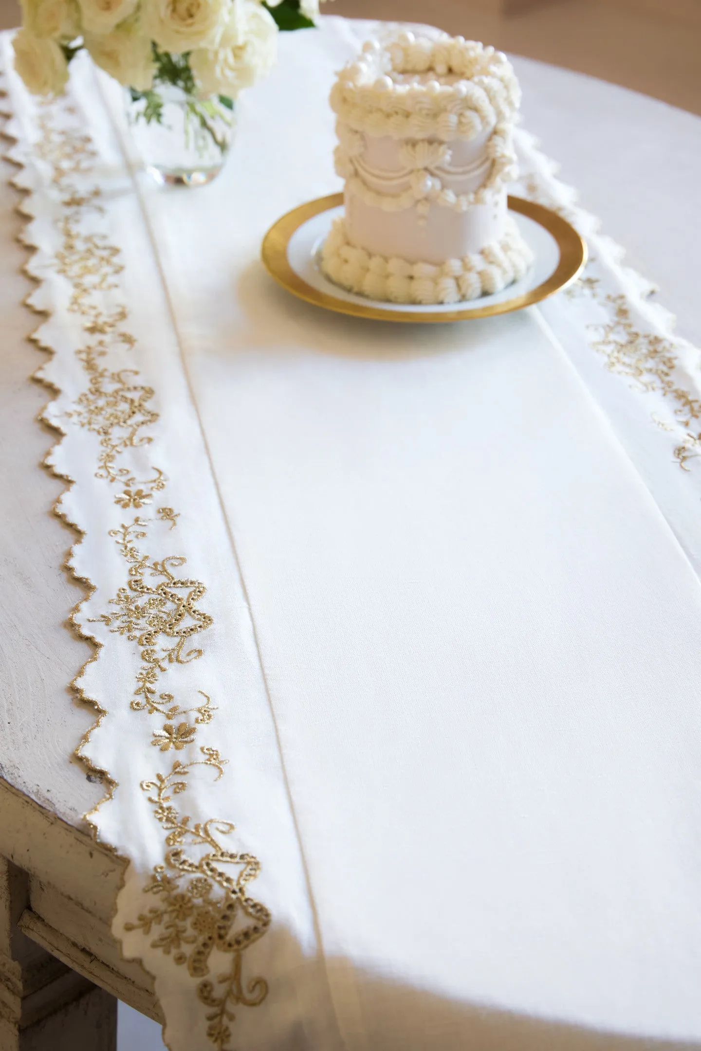 Gilded Bow Table Runner sold by LoveShackFancy product image thumbnail 3