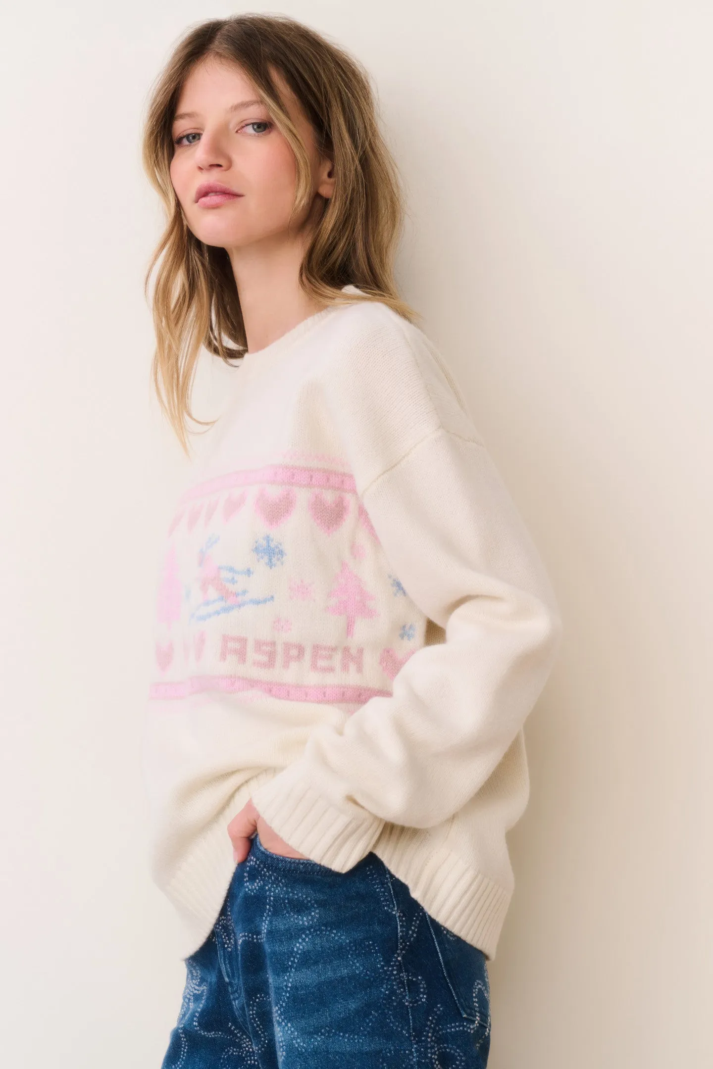 Francie Wool Jacquard Pullover sold by LoveShackFancy product image thumbnail 4