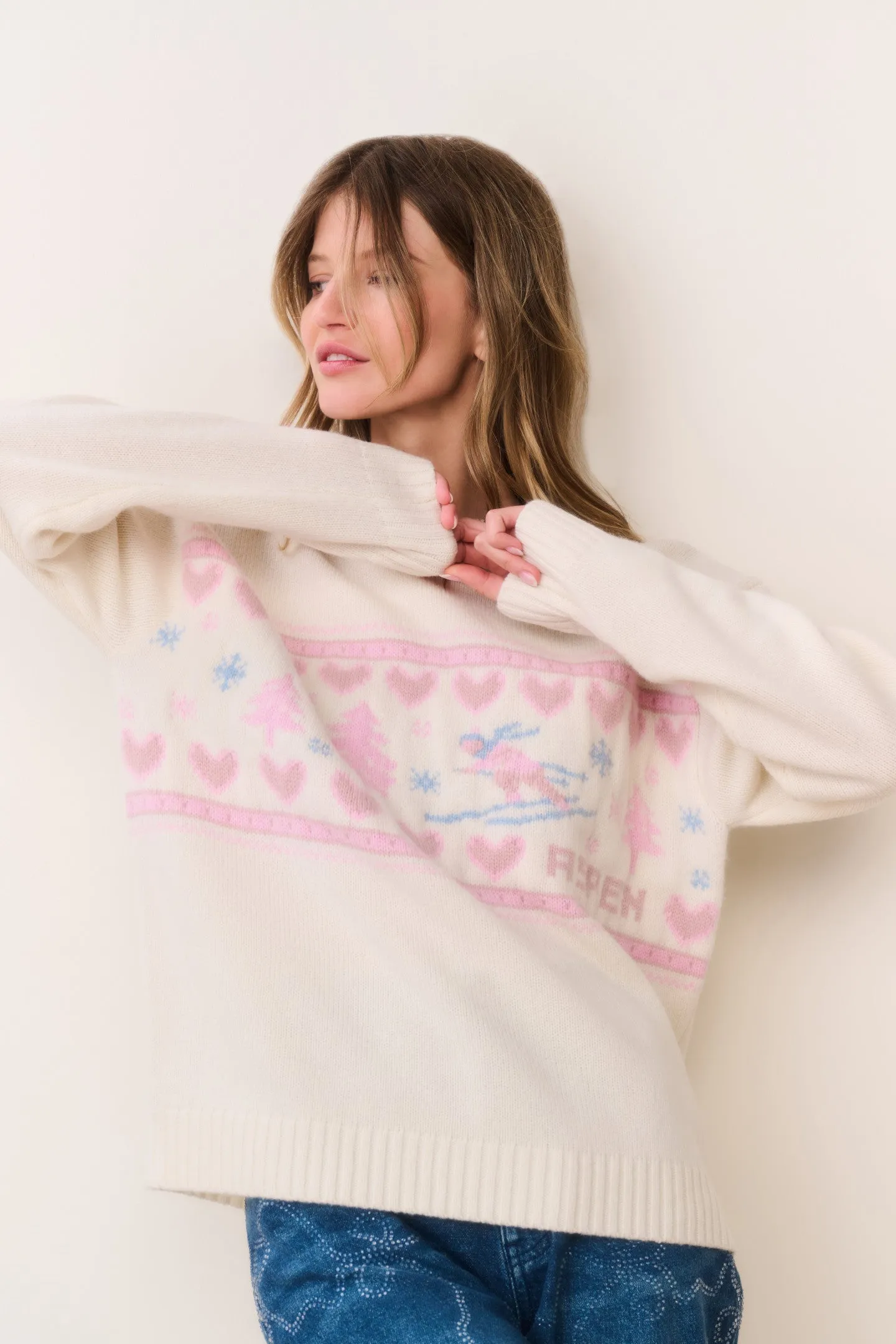 Francie Wool Jacquard Pullover sold by LoveShackFancy product image thumbnail 2