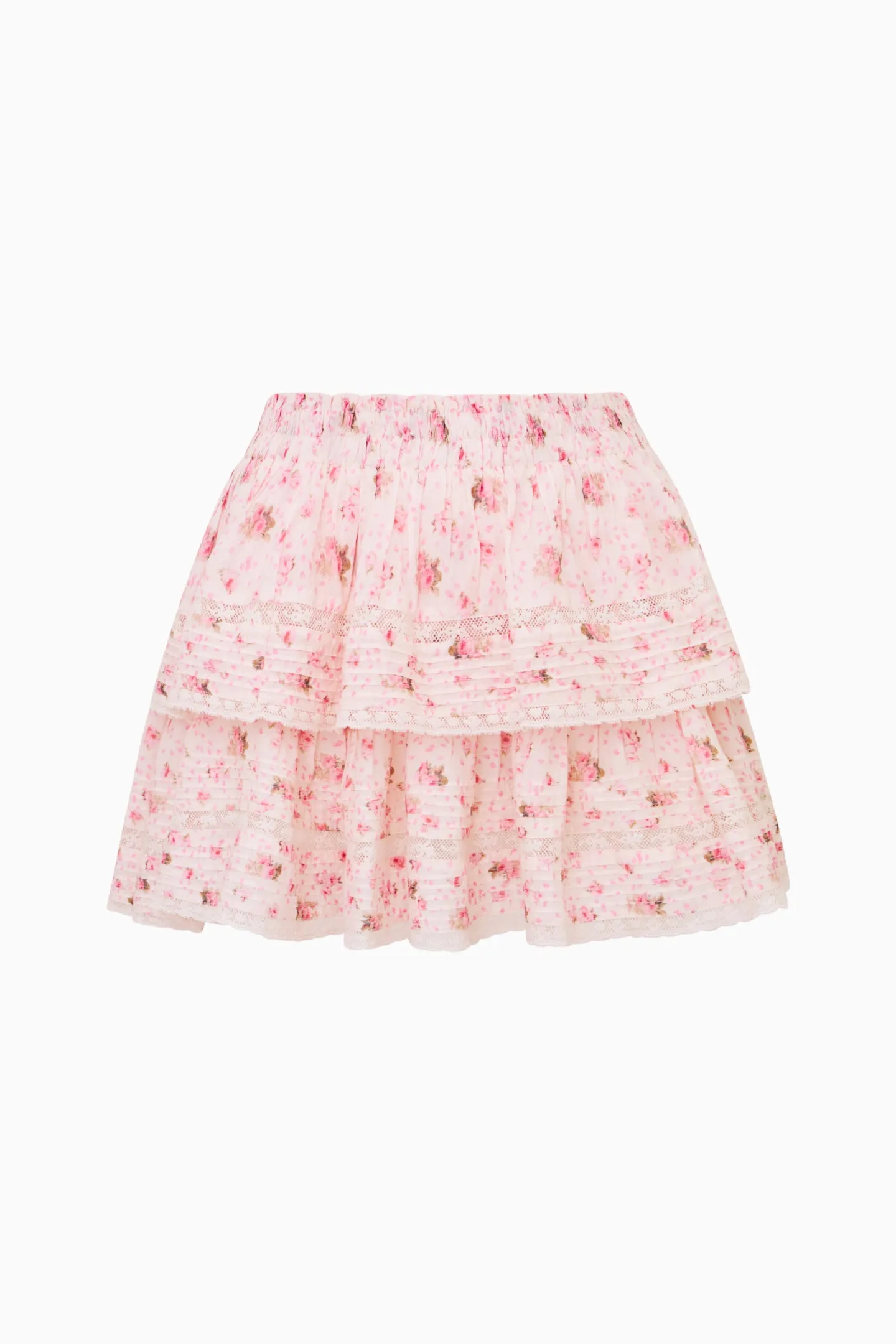 Ruffle Mini Garden Floral Skirt sold by LoveShackFancy