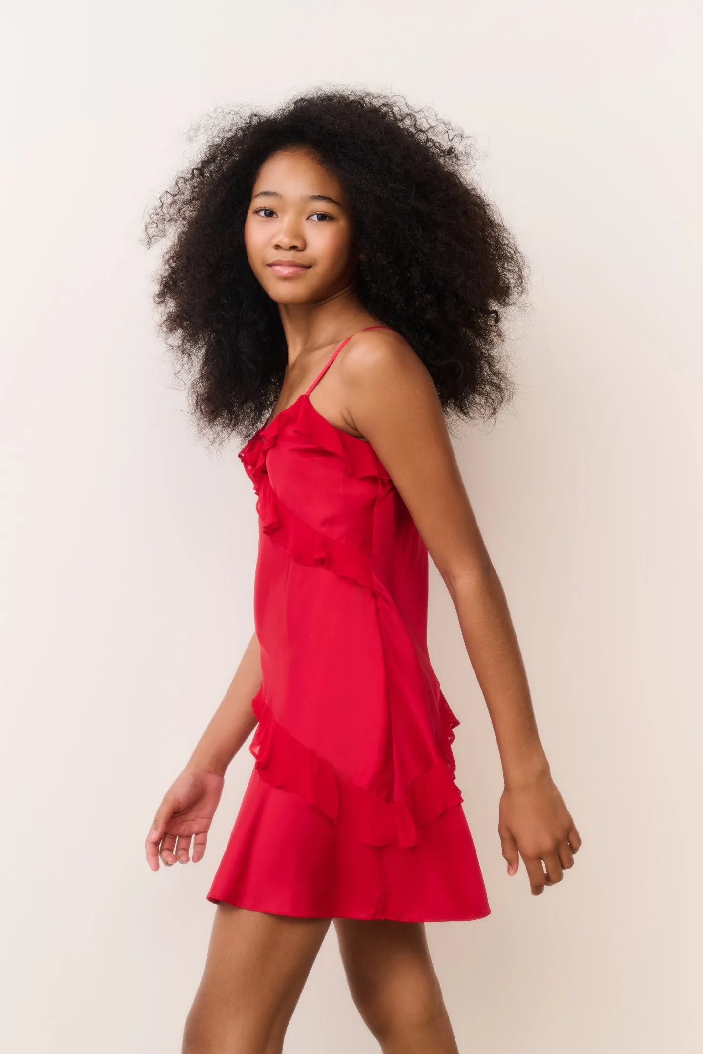 Tween Mini Lomina Charmeuse Dress sold by LoveShackFancy product image thumbnail 4