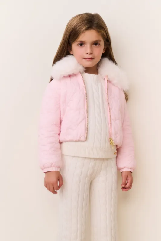 Little Girls Mini Sandria Puffer sold by LoveShackFancy