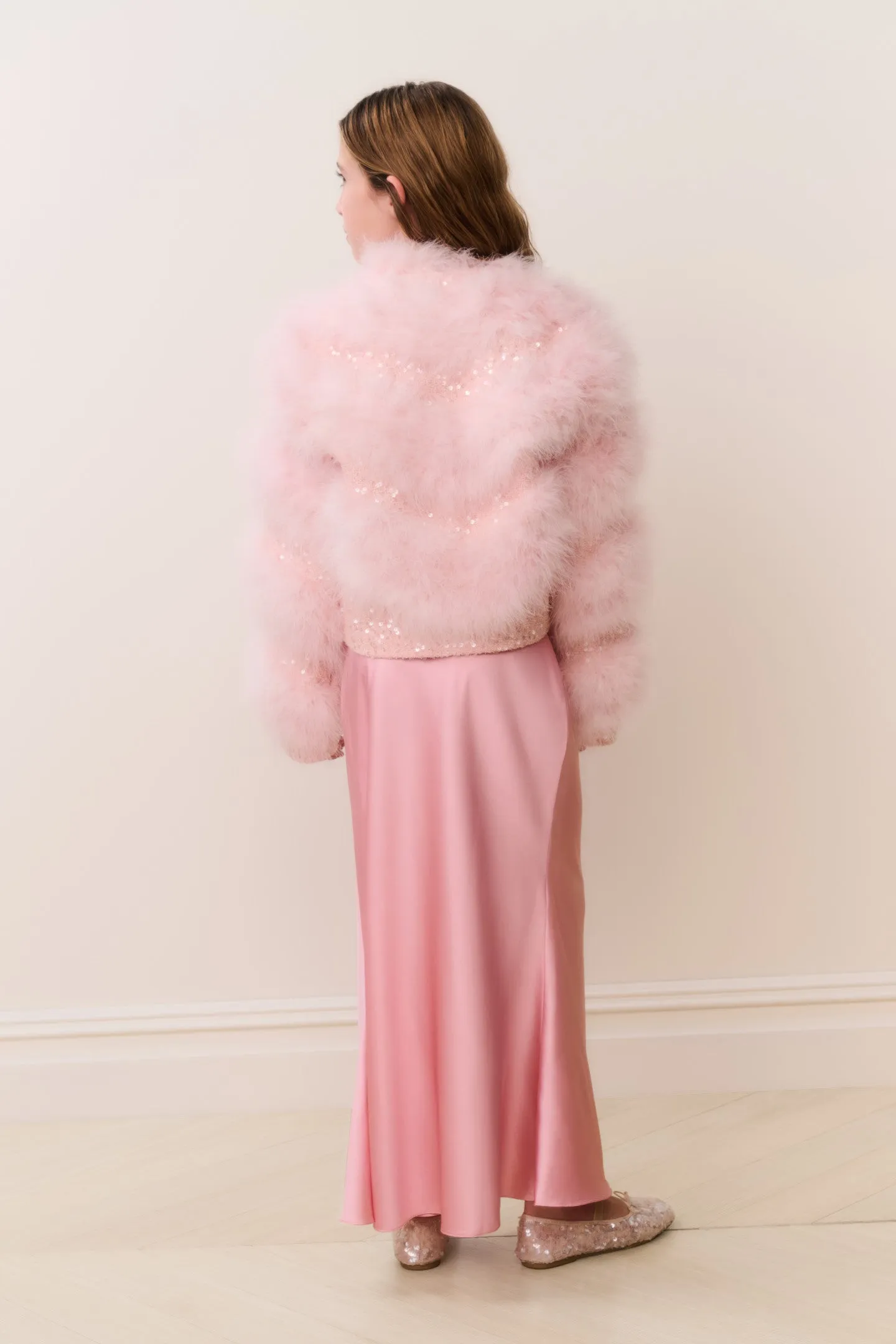 Tween Trislyn Feather Sequin Jacket sold by LoveShackFancy product image thumbnail 4