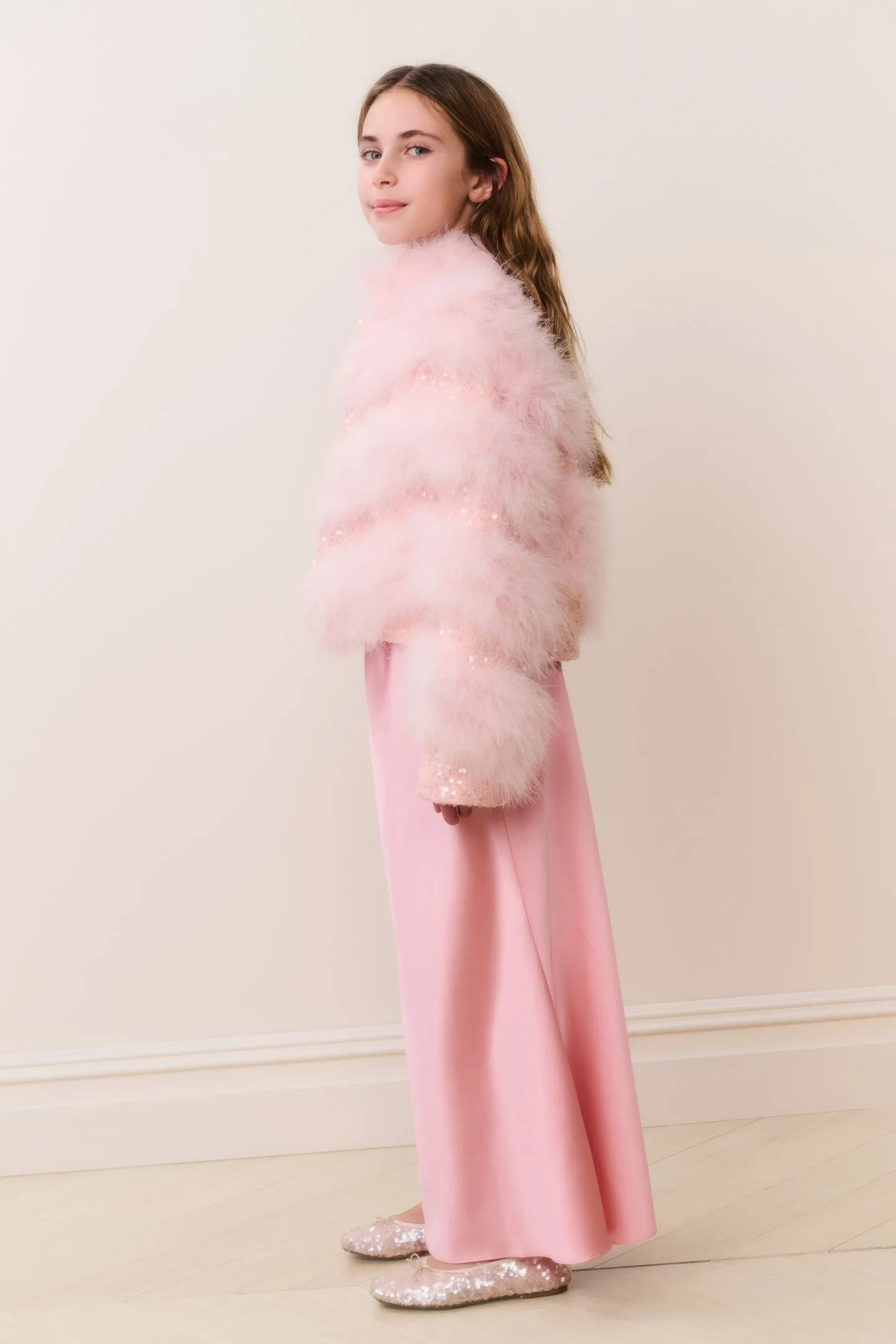 Tween Trislyn Feather Sequin Jacket sold by LoveShackFancy product image thumbnail 3