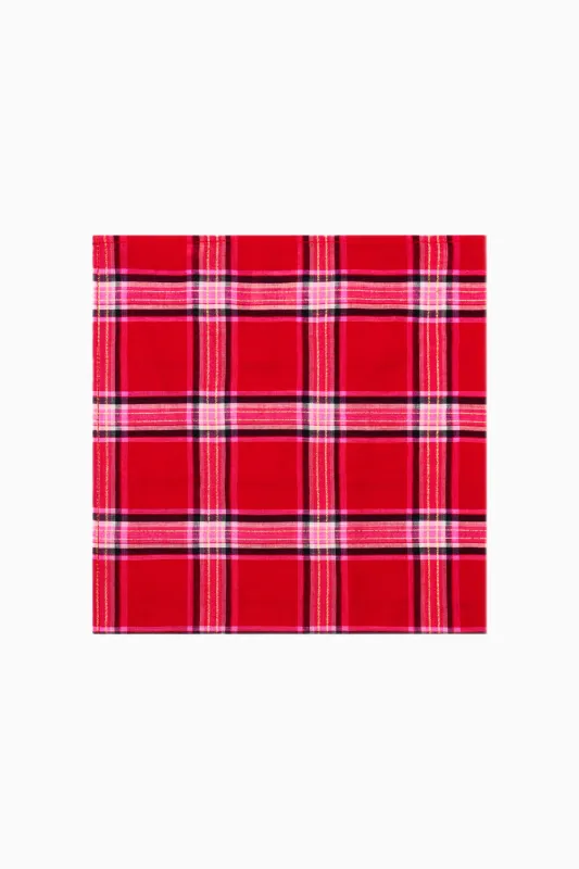 Tobin Tartan Pocket Square sold by LoveShackFancy