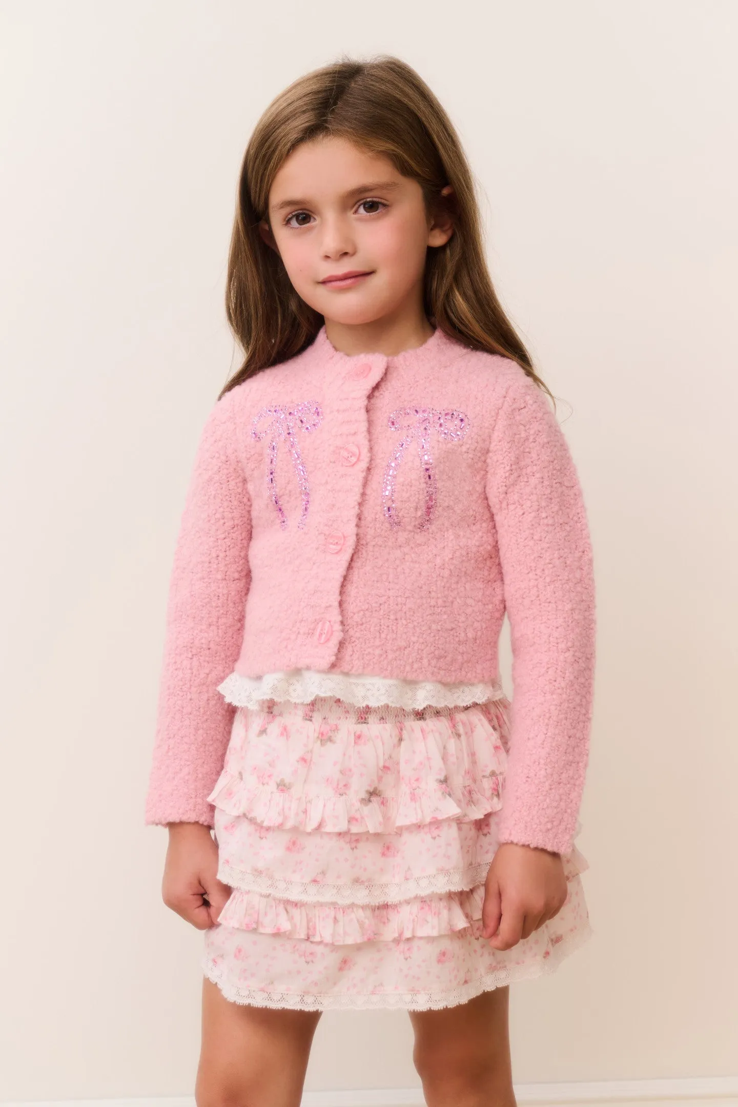 Little Girls Journelle Embellished Cardigan sold by LoveShackFancy product image thumbnail 2