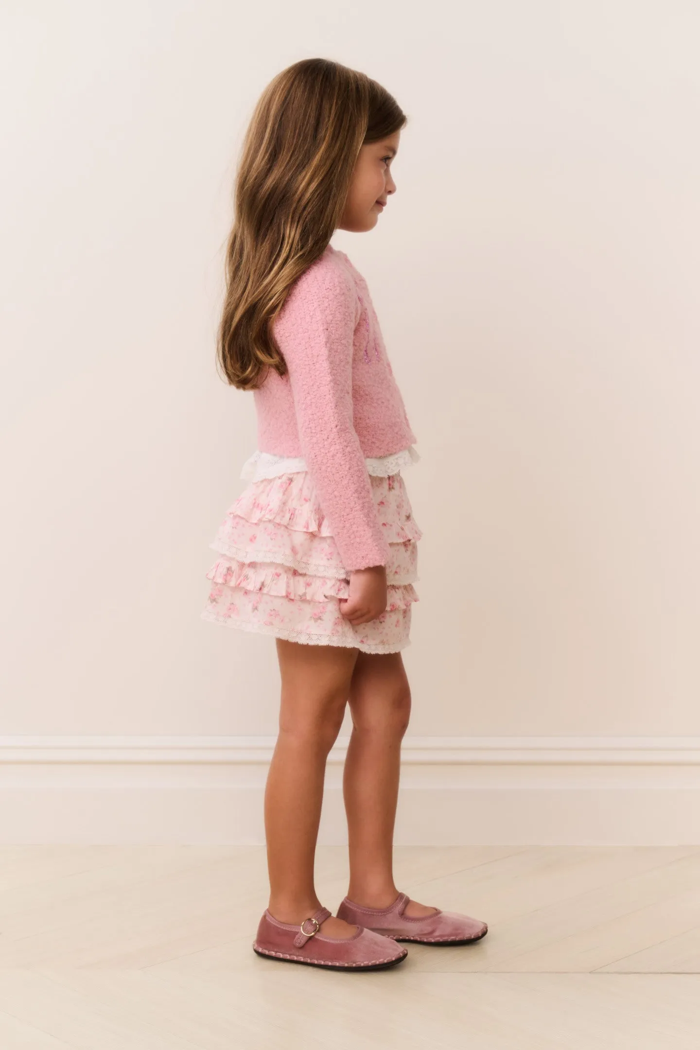 Little Girls Journelle Embellished Cardigan sold by LoveShackFancy product image thumbnail 3