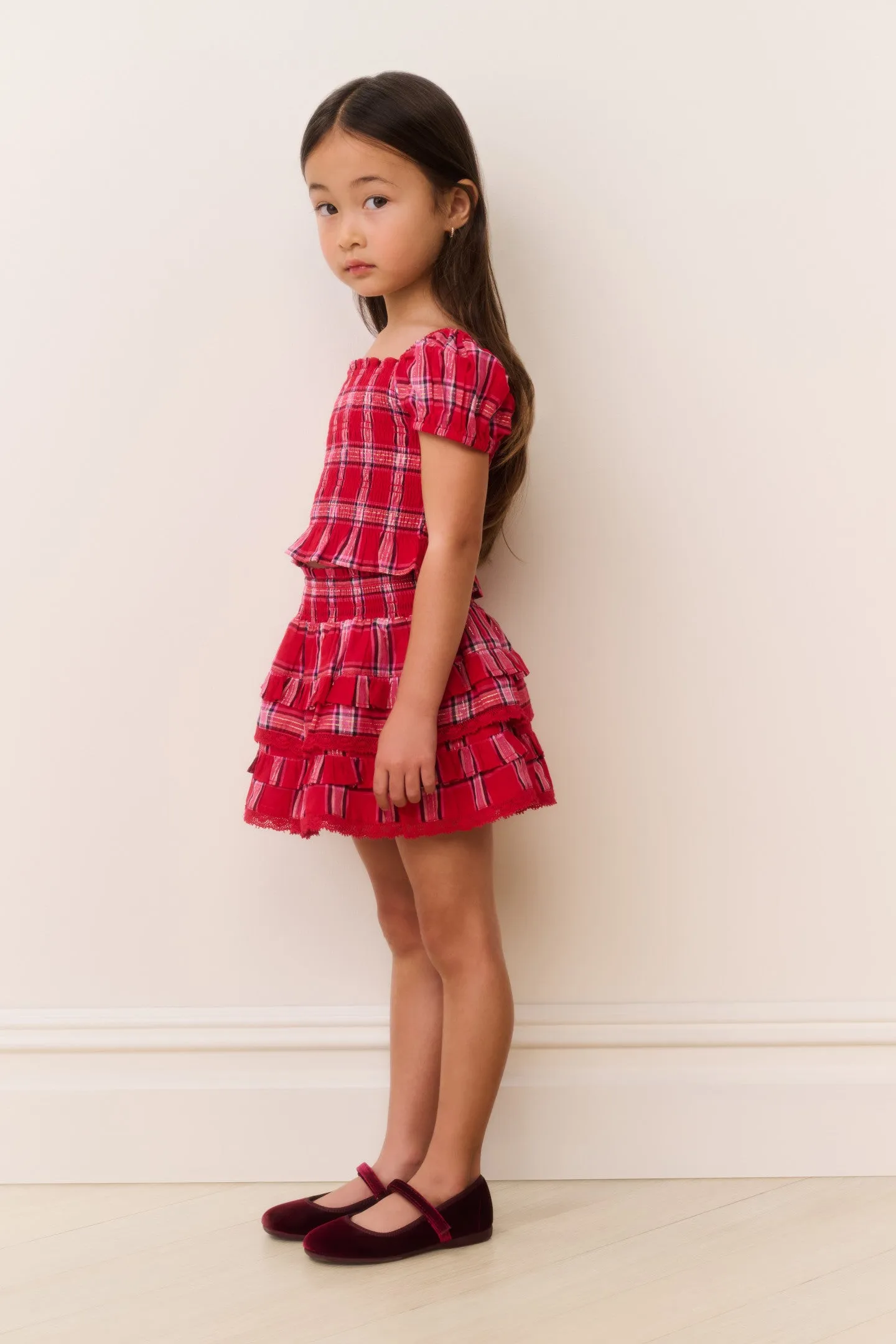 Little Girls Fabielle Tartan Top sold by LoveShackFancy product image thumbnail 2