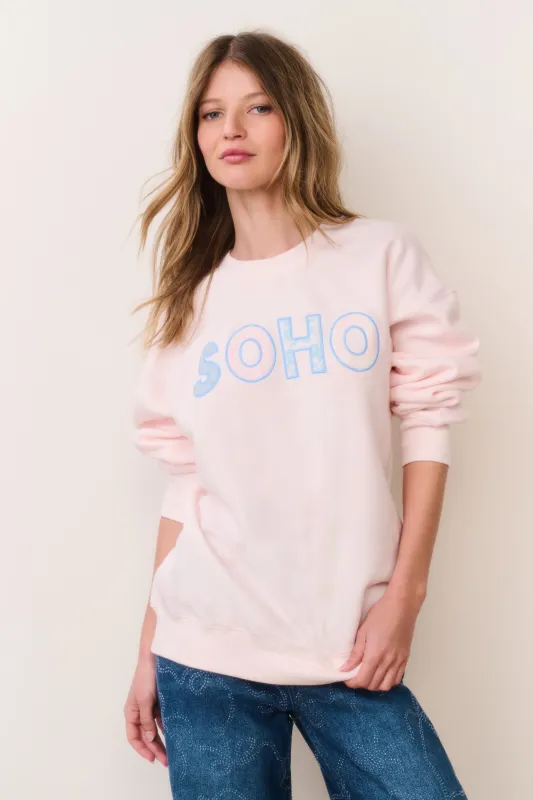 Palo Location Pullover - MELLOW ROSE SOHO sold by LoveShackFancy