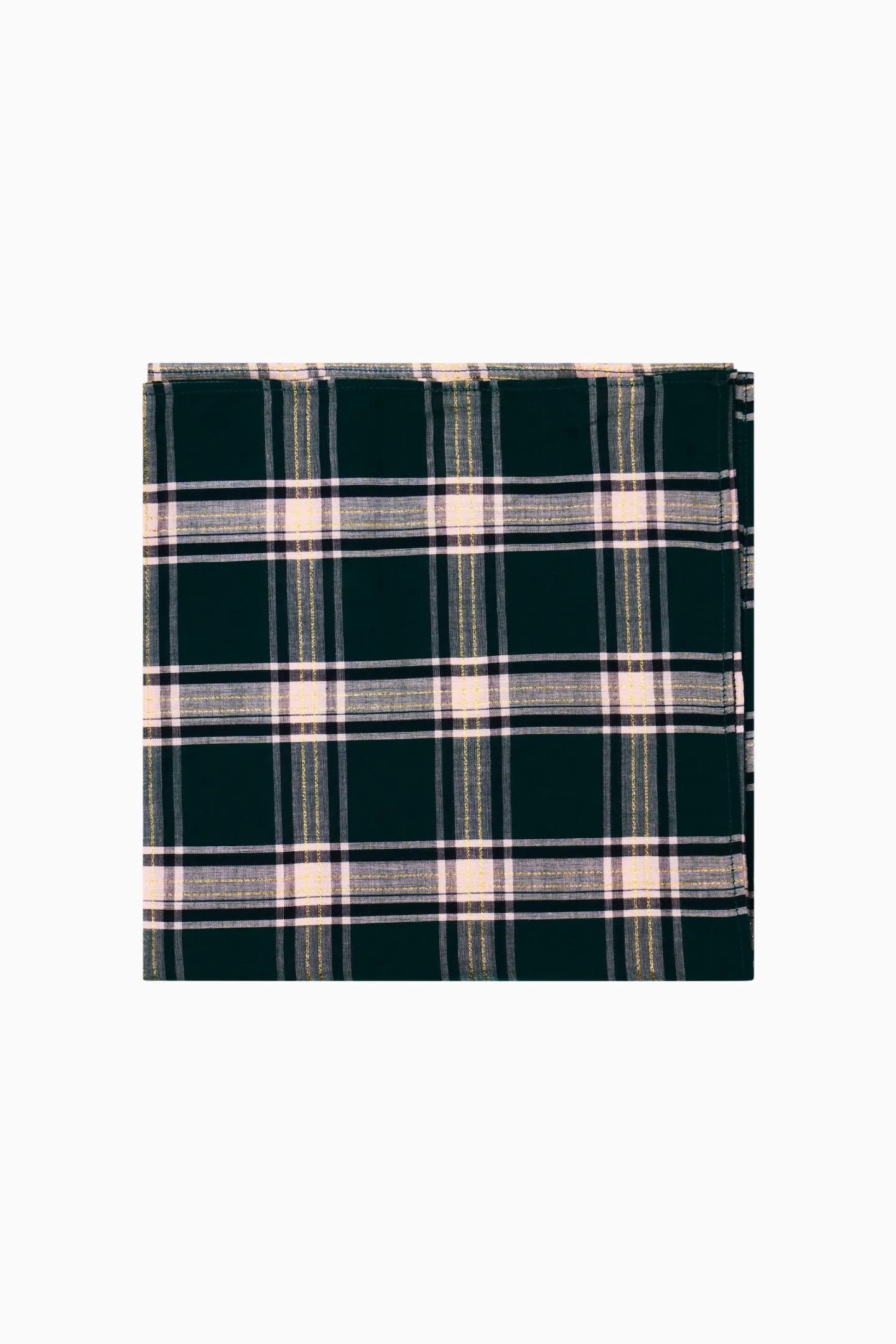 Tobin Tartan Pocket Square - MISTLETOE KISS sold by LoveShackFancy
