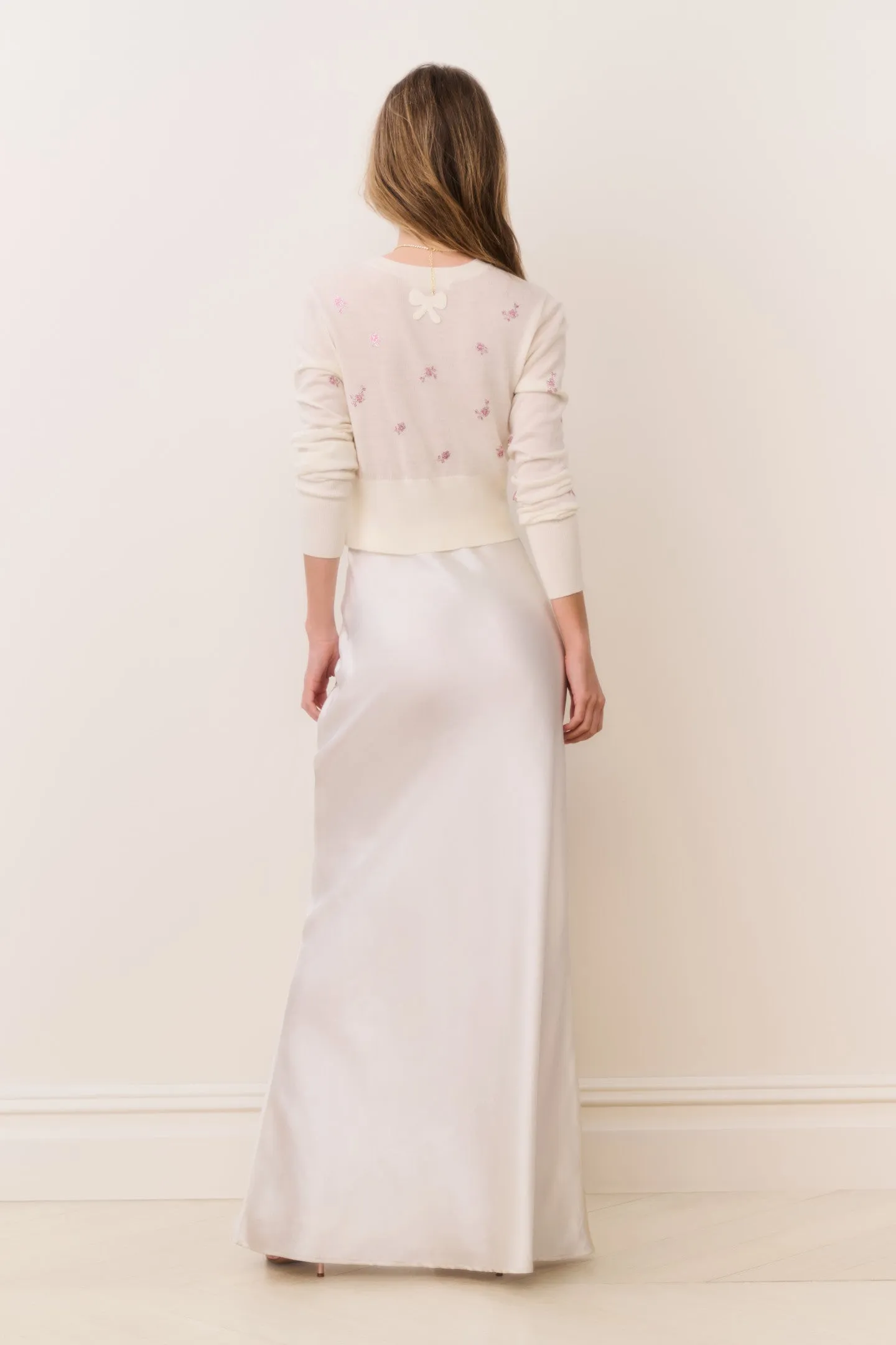 Maurine Satin Maxi Skirt sold by LoveShackFancy product image thumbnail 3