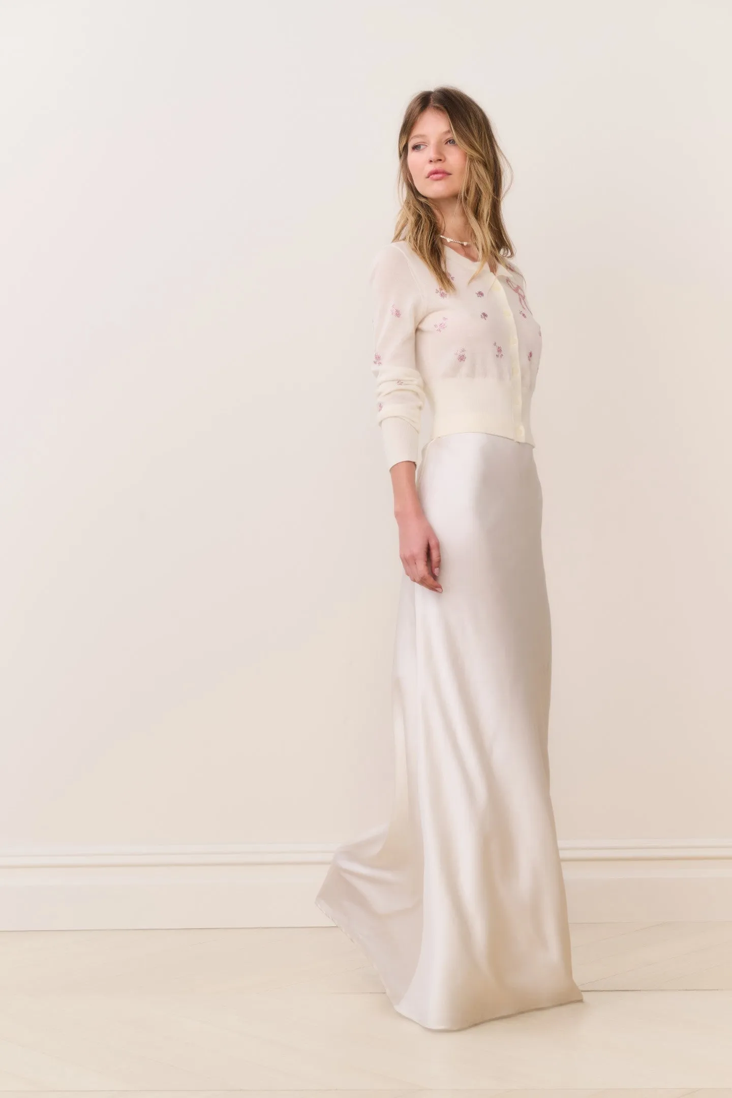 Maurine Satin Maxi Skirt sold by LoveShackFancy product image thumbnail 2
