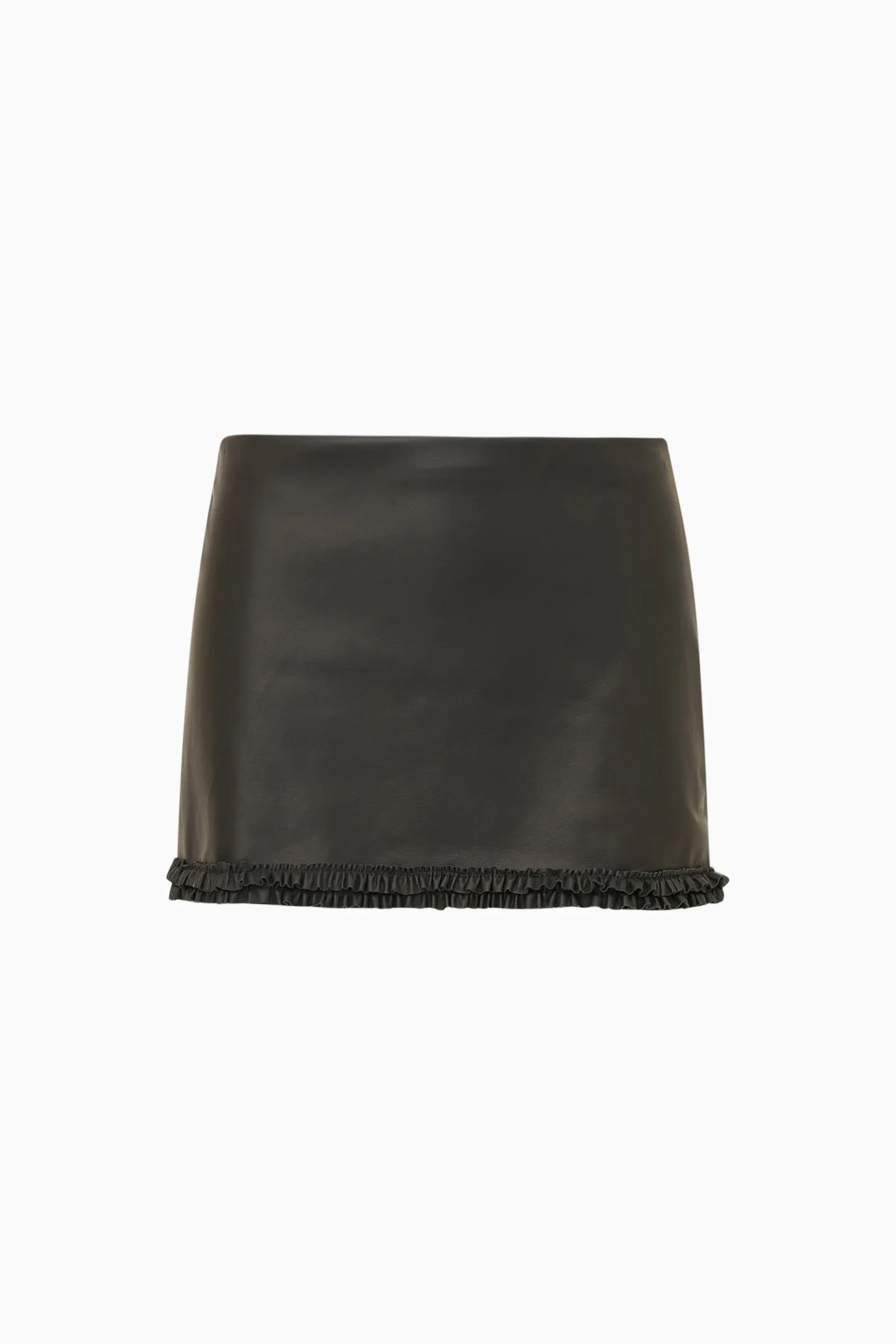 Noala Faux Leather Mini Skirt sold by LoveShackFancy product image thumbnail 5