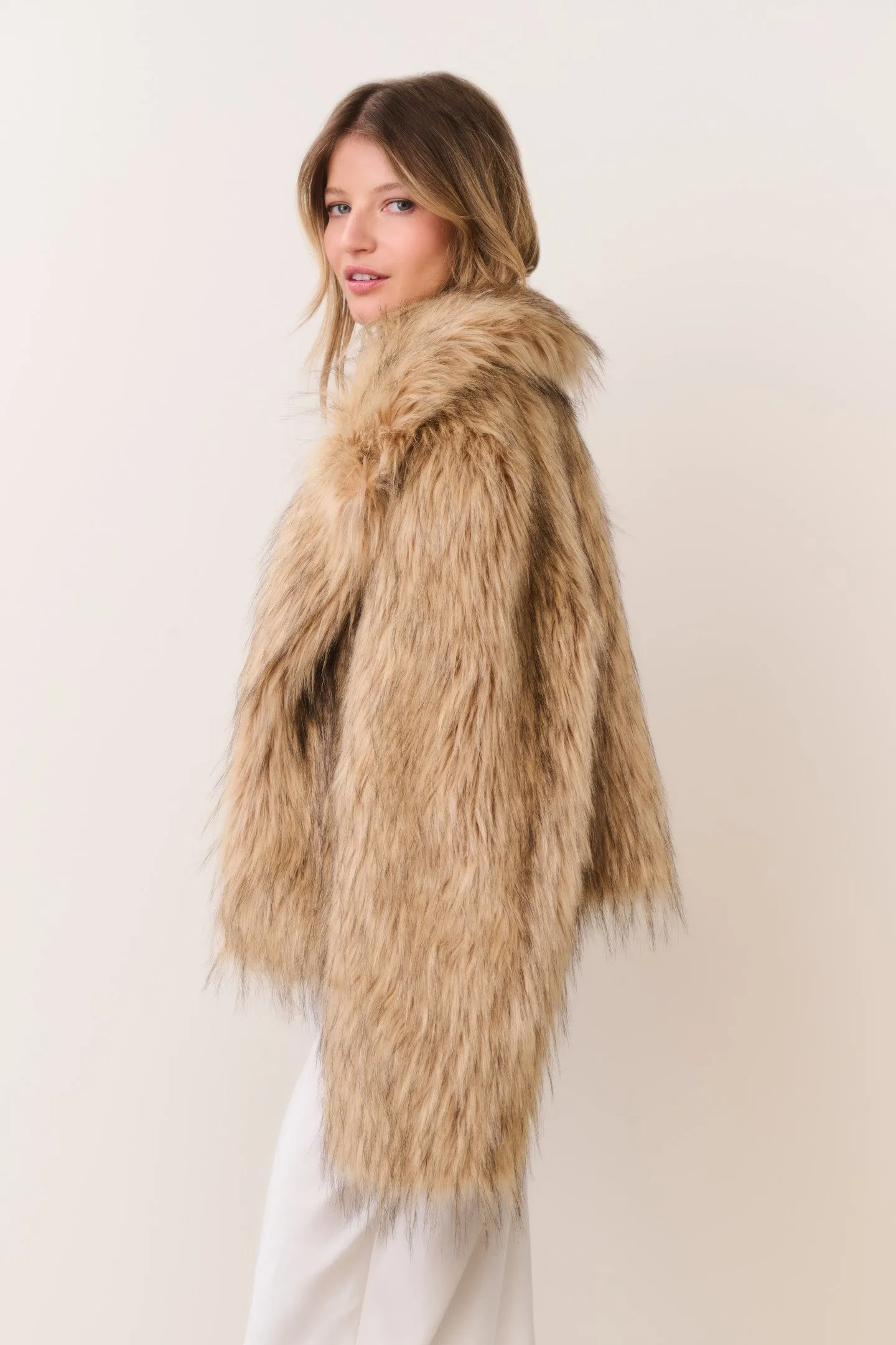 Valina Faux Fur Jacket sold by LoveShackFancy product image thumbnail 3