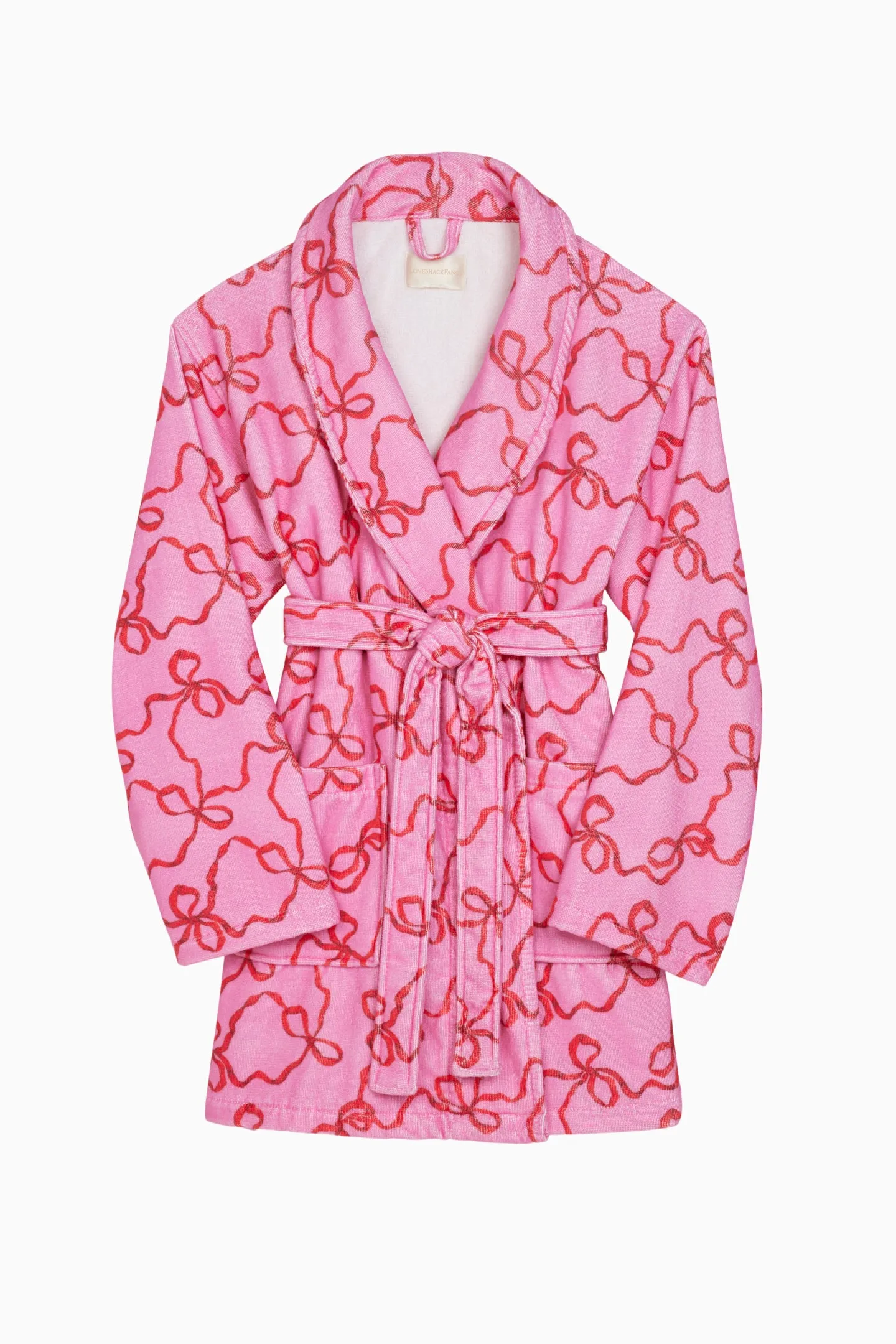 Indie Holiday Cotton Bath Robe - CRIMSON CANDY sold by LoveShackFancy product image thumbnail 5