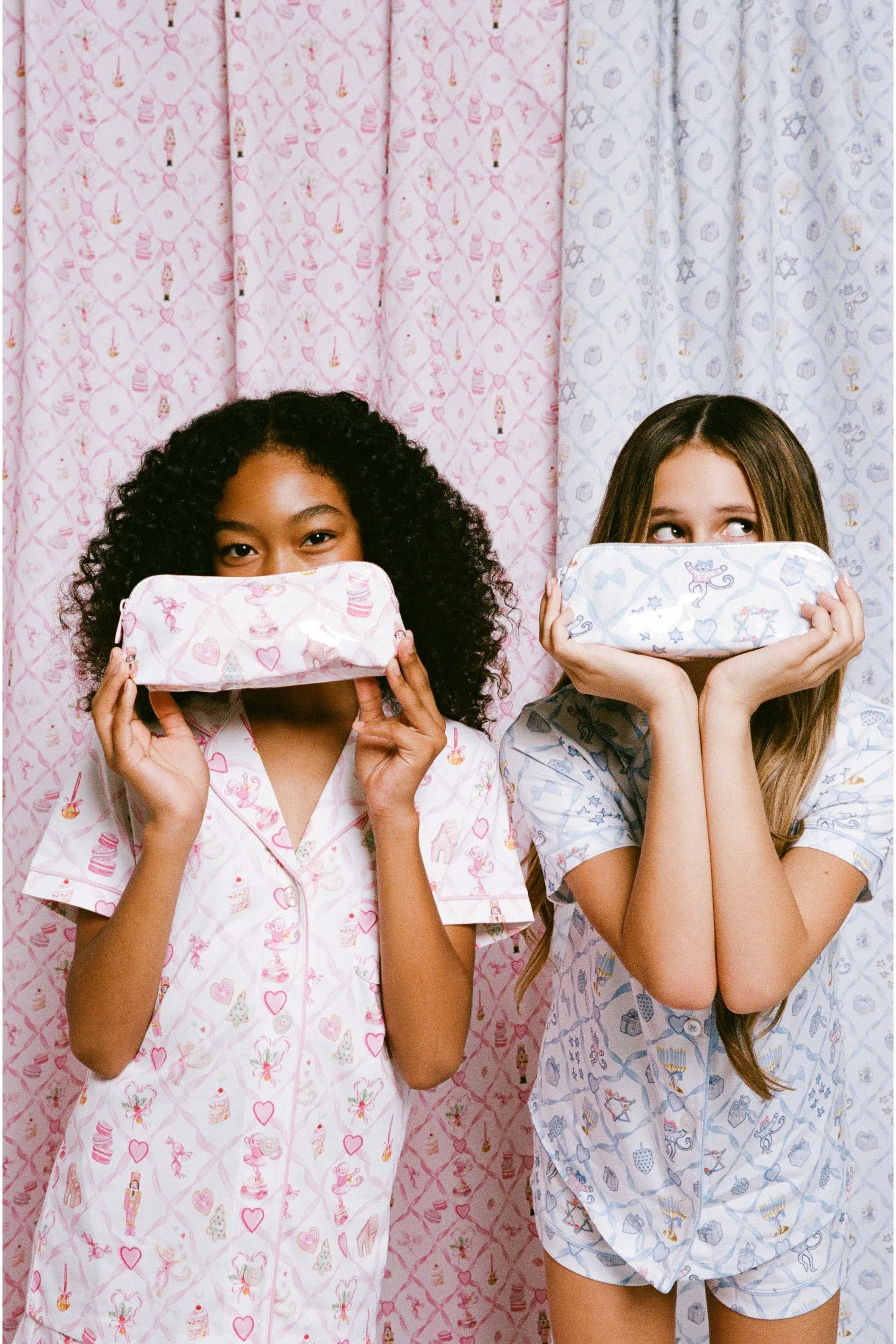 LoveShackFancy x Roller Rabbit Starry Nights Lattice Small Makeup Bag sold by LoveShackFancy product image thumbnail 2