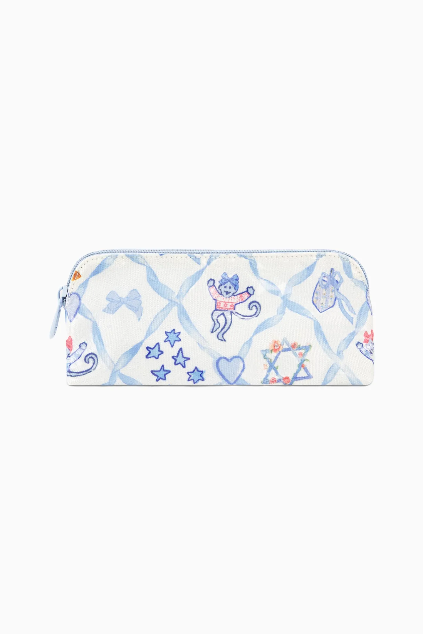 LoveShackFancy x Roller Rabbit Starry Nights Lattice Small Makeup Bag sold by LoveShackFancy
