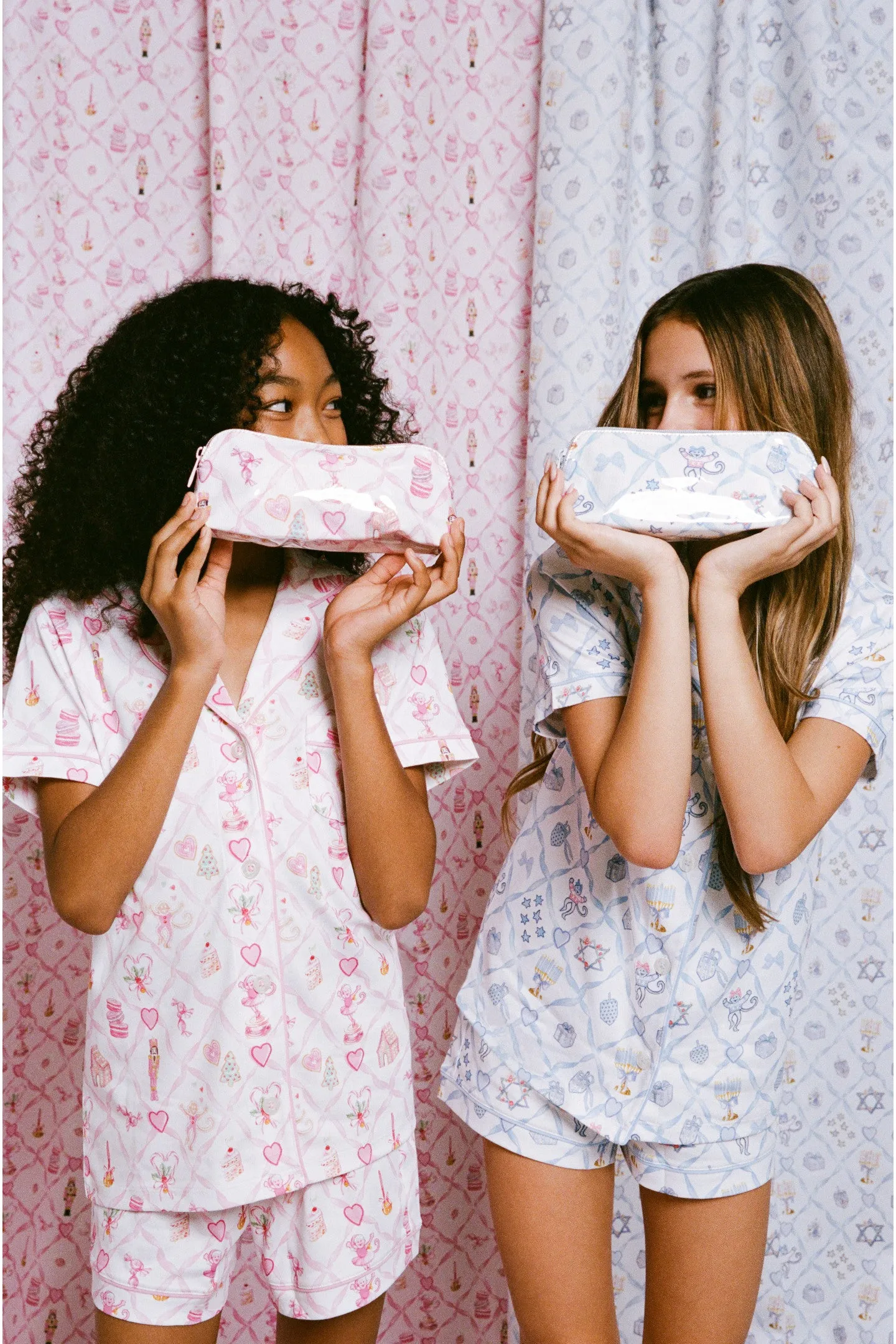 LoveShackFancy x Roller Rabbit Starry Nights Lattice Small Makeup Bag sold by LoveShackFancy product image thumbnail 4