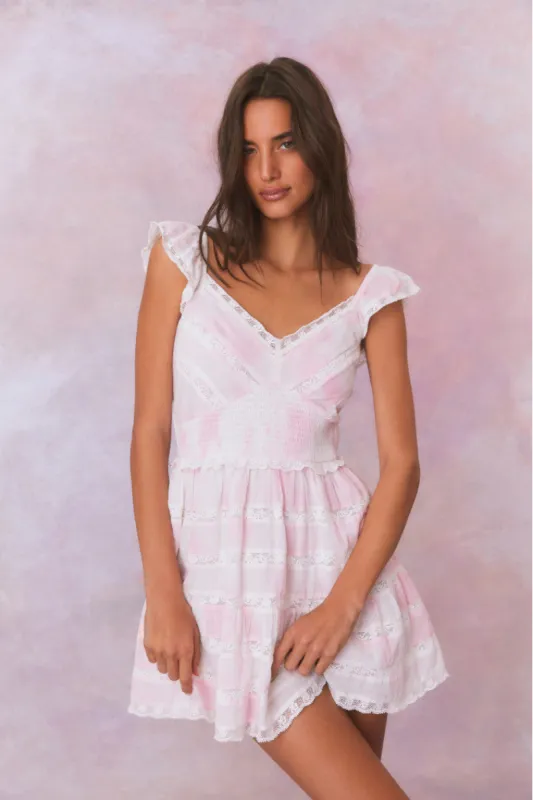 Finny Upcycled Cotton Mini Dress sold by LoveShackFancy