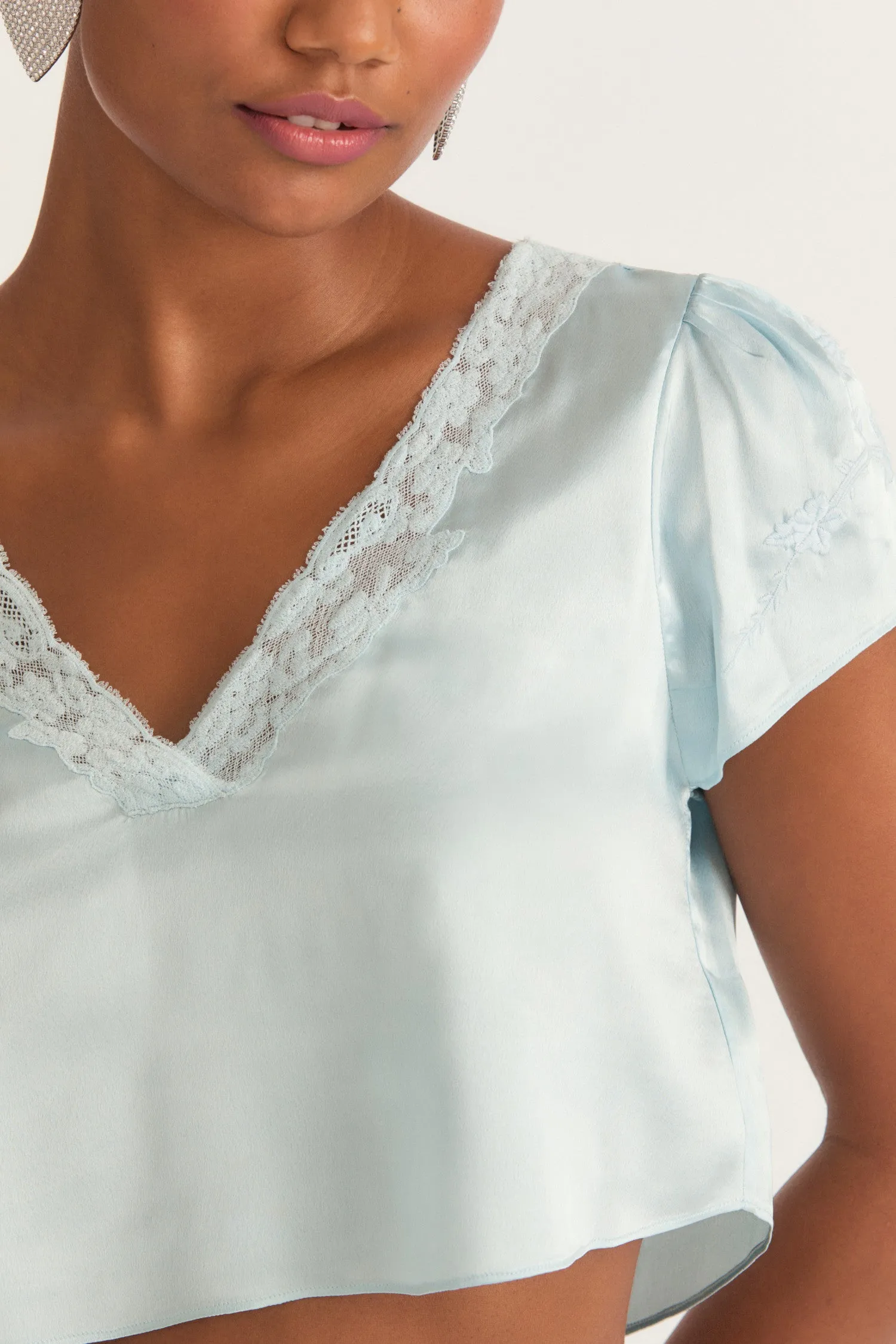 Lisanne Crop Top sold by LoveShackFancy product image thumbnail 2