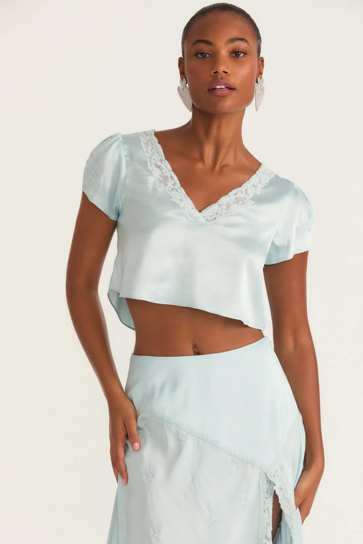 Lisanne Crop Top sold by LoveShackFancy