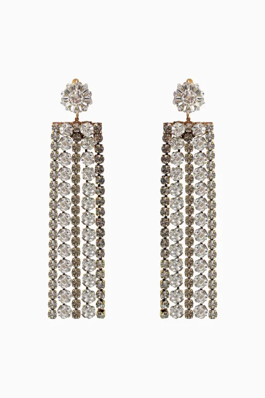 Erickson Beamon Crystal Statement Earrings made by LoveShackFancy