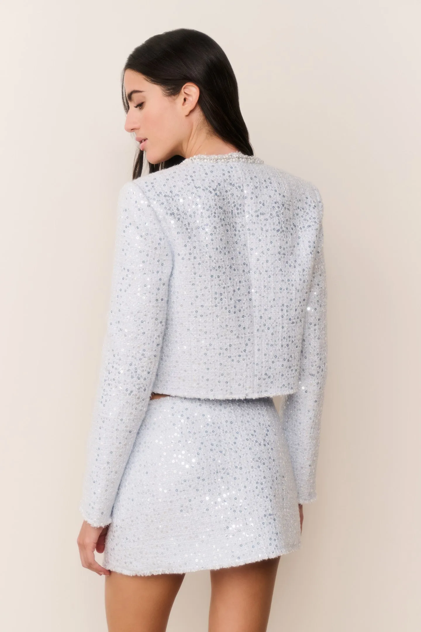 Kelli Sequin Tweed Jacket sold by LoveShackFancy product image thumbnail 4
