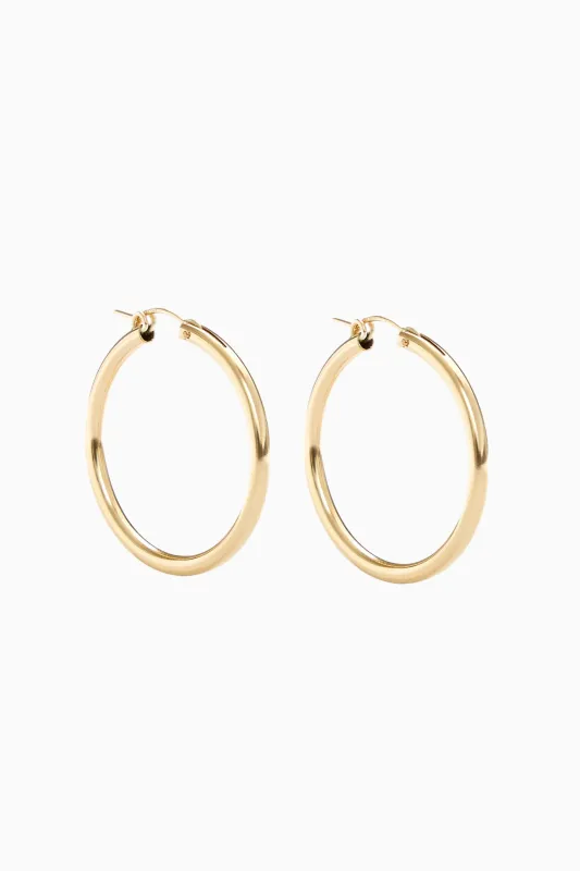 Brinker+Eliza Dee Dee Hoops sold by LoveShackFancy