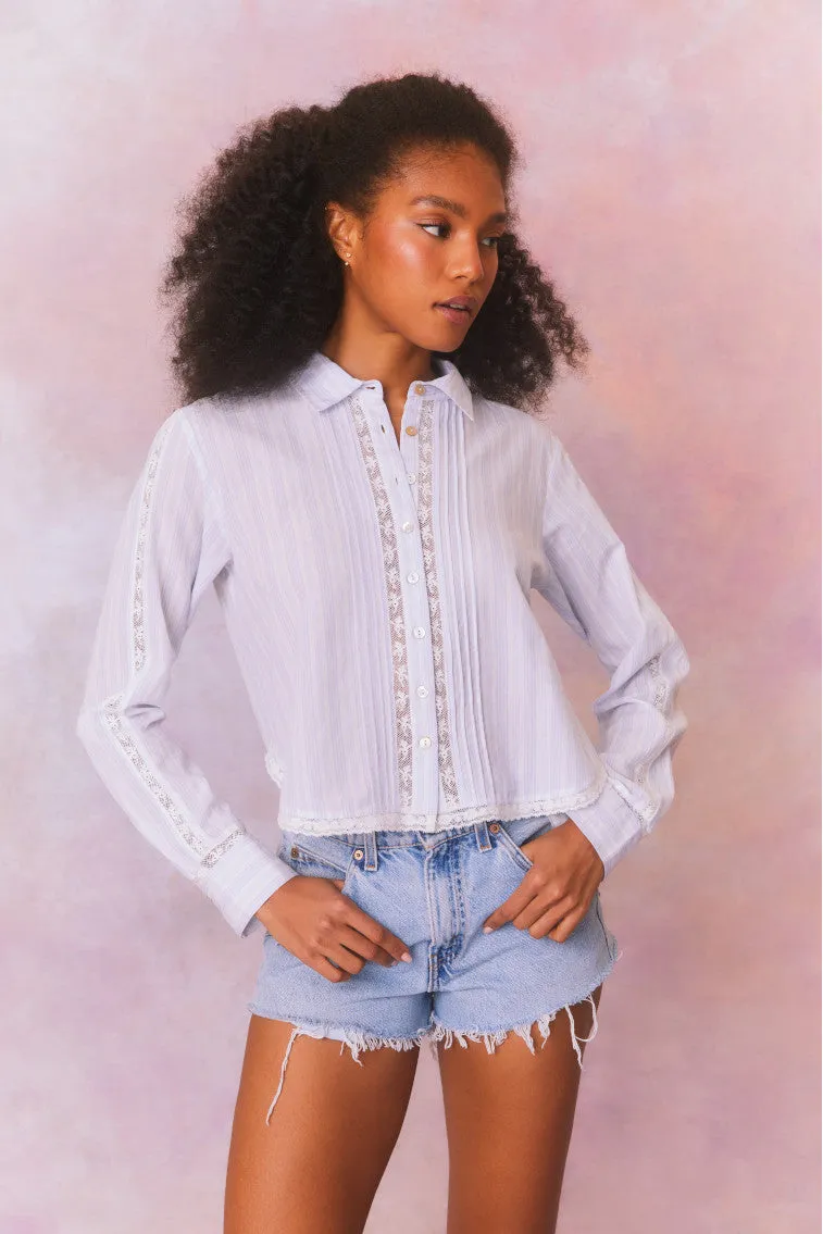 Rosaway Cotton Stripe Top sold by LoveShackFancy