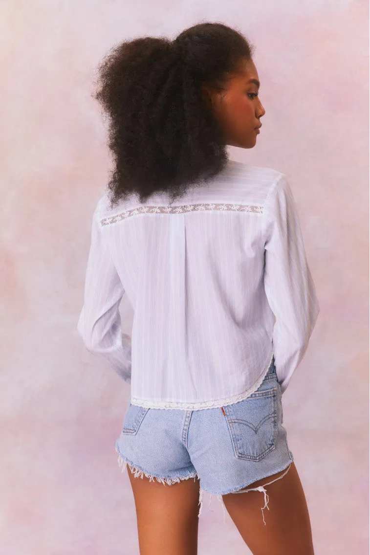 Rosaway Cotton Stripe Top sold by LoveShackFancy product image thumbnail 4