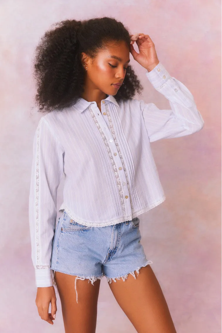 Rosaway Cotton Stripe Top sold by LoveShackFancy product image thumbnail 2