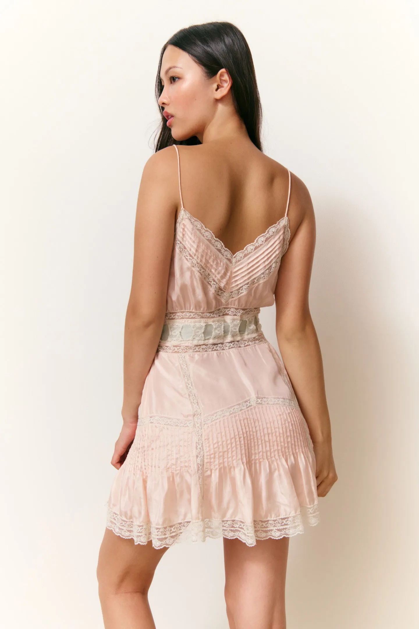 Sibelle Silk Ribbon Mini Dress - FRENCH ROSE sold by LoveShackFancy product image thumbnail 5