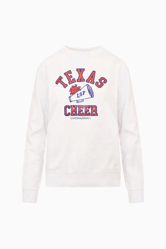First Port Texas Cheer Pullover sold by LoveShackFancy