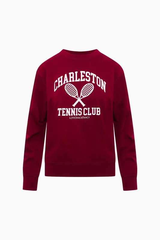 First Port Charleston Tennis Pullover sold by LoveShackFancy
