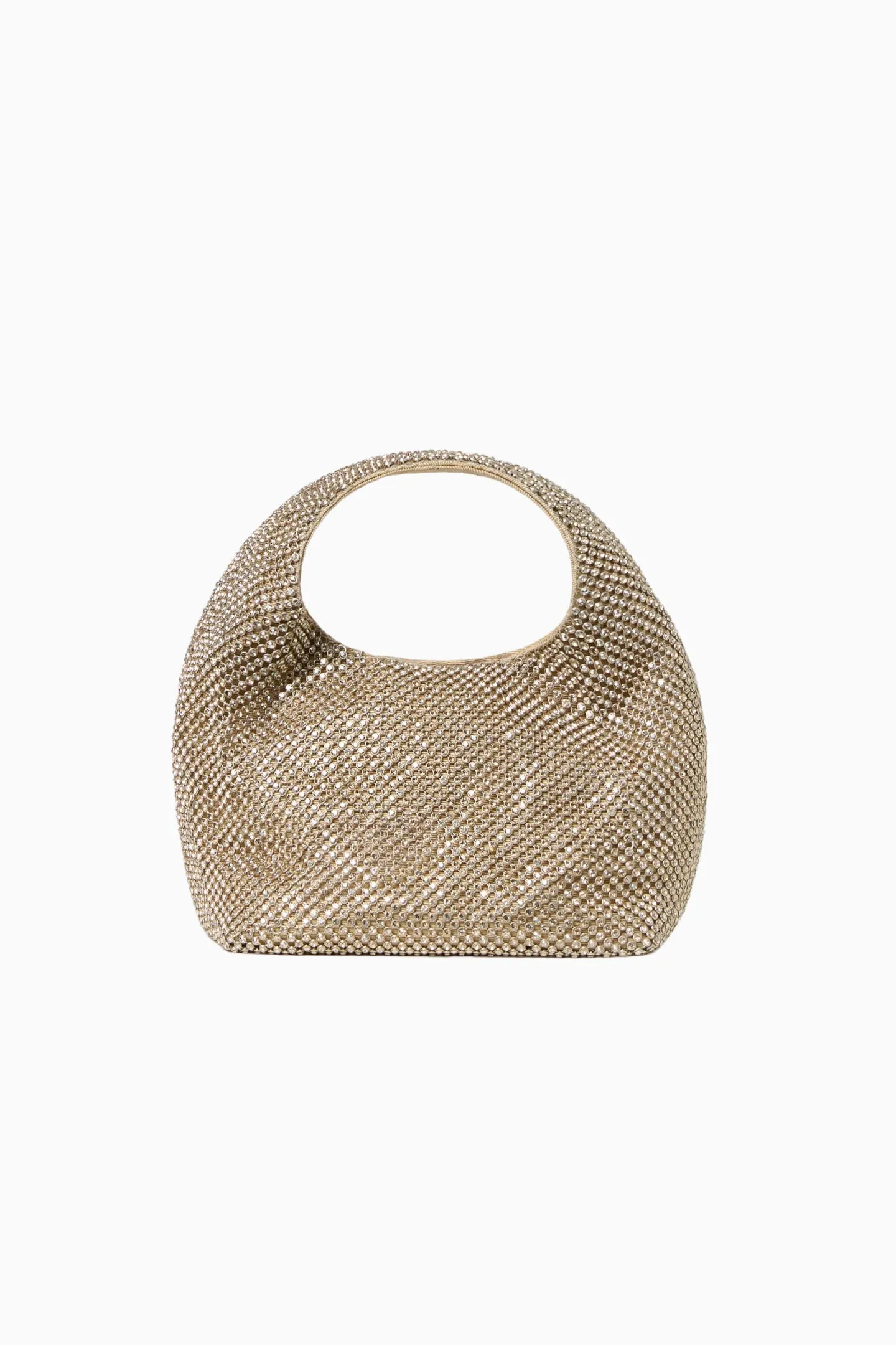 Loeffler Randall Kenzie Mini Gold Bucket Clutch sold by LoveShackFancy