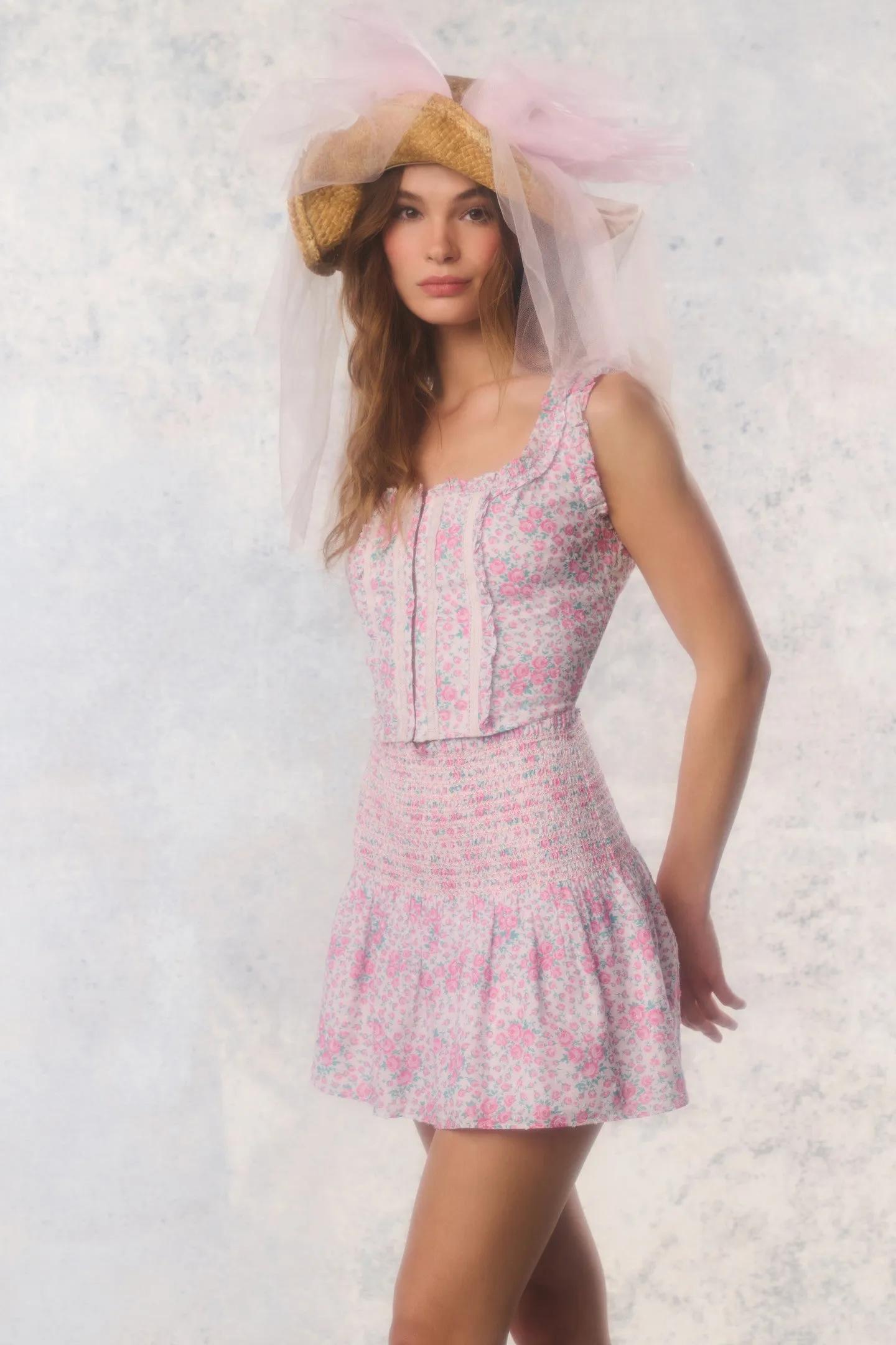 Re-Edition Georgie Floral Cotton Bustier sold by LoveShackFancy product image thumbnail 3