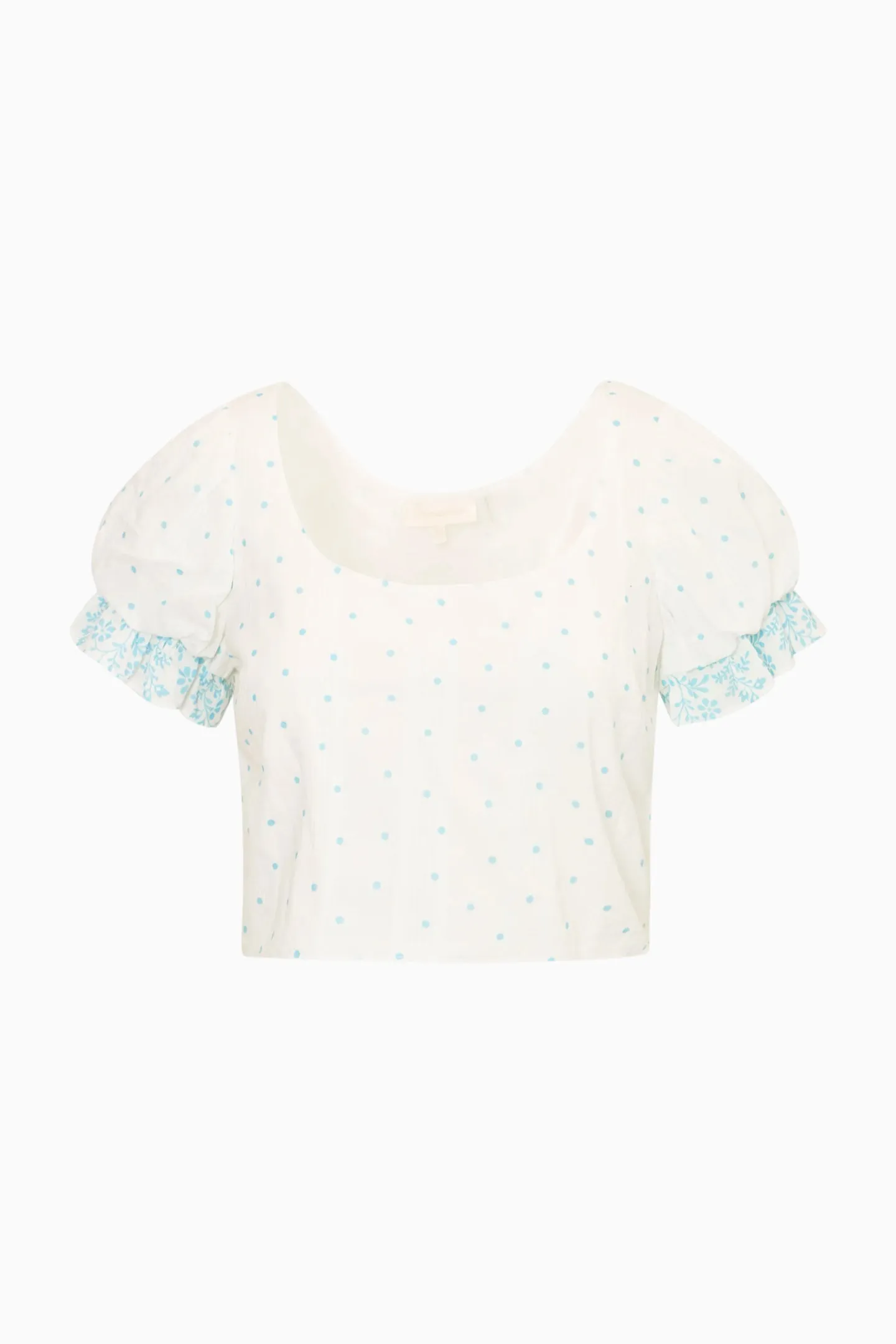 Re-Edition Christine Cotton Polkadot Top sold by LoveShackFancy product image thumbnail 4