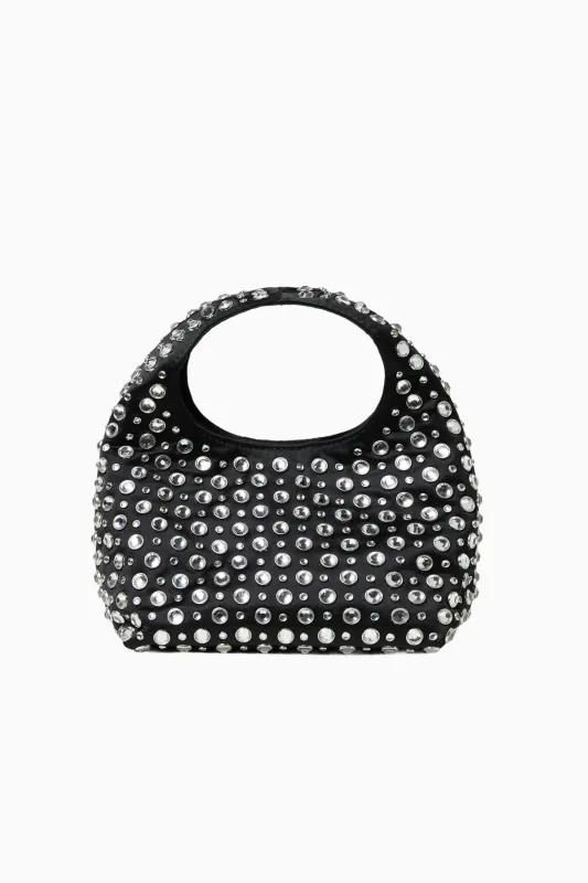 Loeffler Randall Kenzie Mini Black Bucket Clutch sold by LoveShackFancy