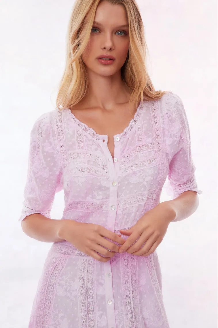 Minka Maxi Dress-PEONY PINK sold by LoveShackFancy product image thumbnail 3