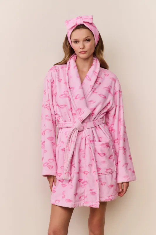 Kiss Print Indie Robe sold by LoveShackFancy