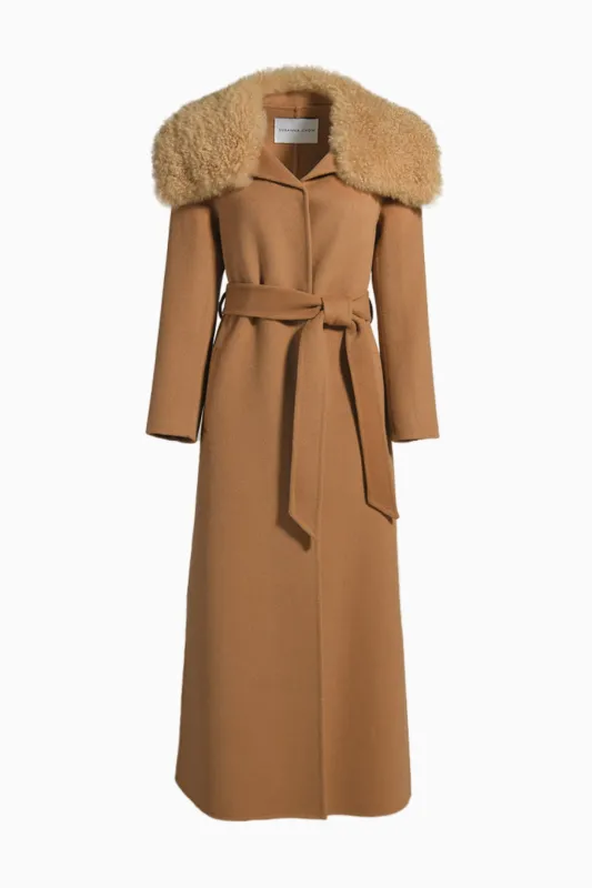Susanna Chow Cashmere Shearling Coat sold by LoveShackFancy