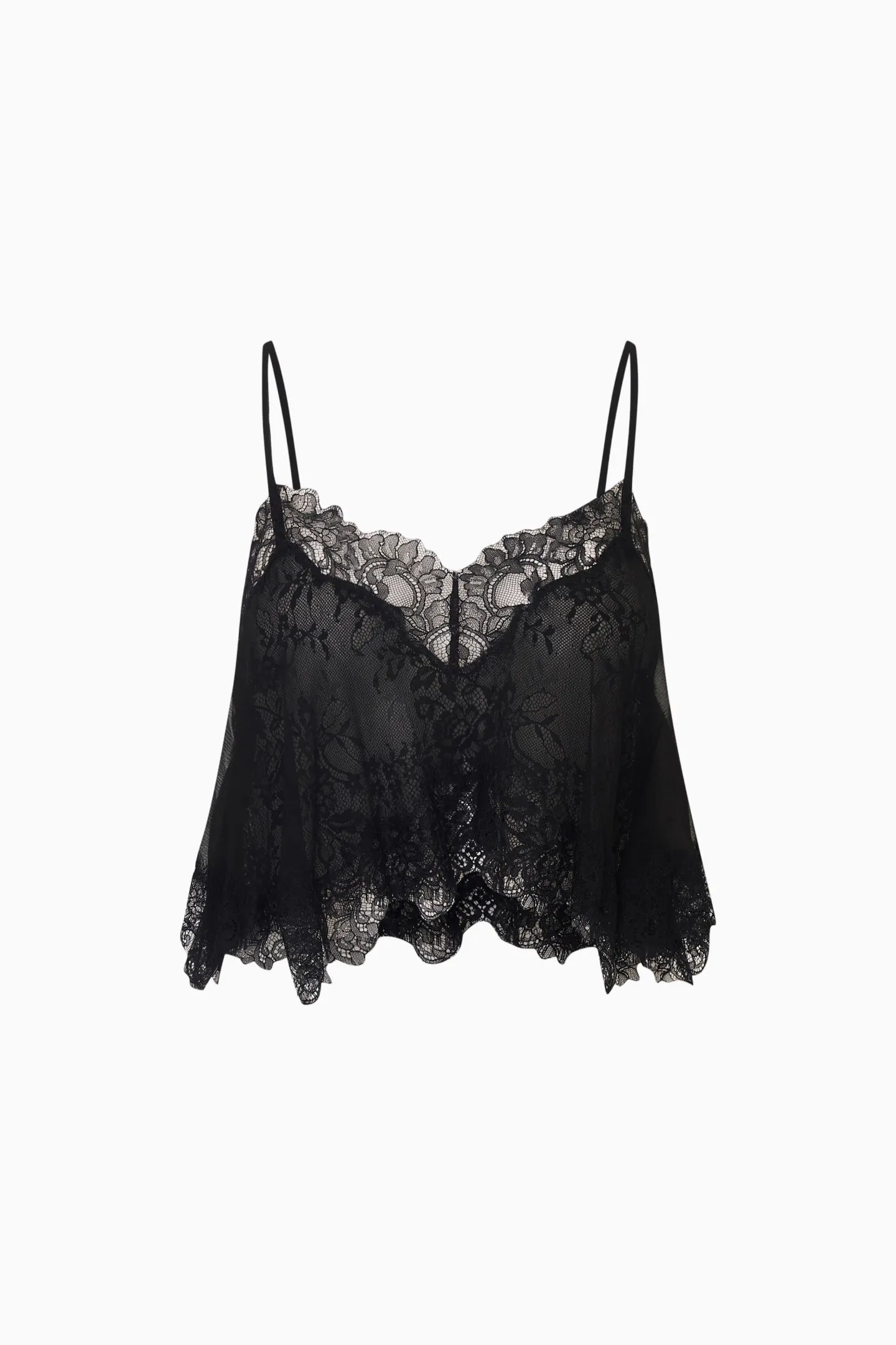 Elysia Silk Lace Crop Top sold by LoveShackFancy product image thumbnail 4