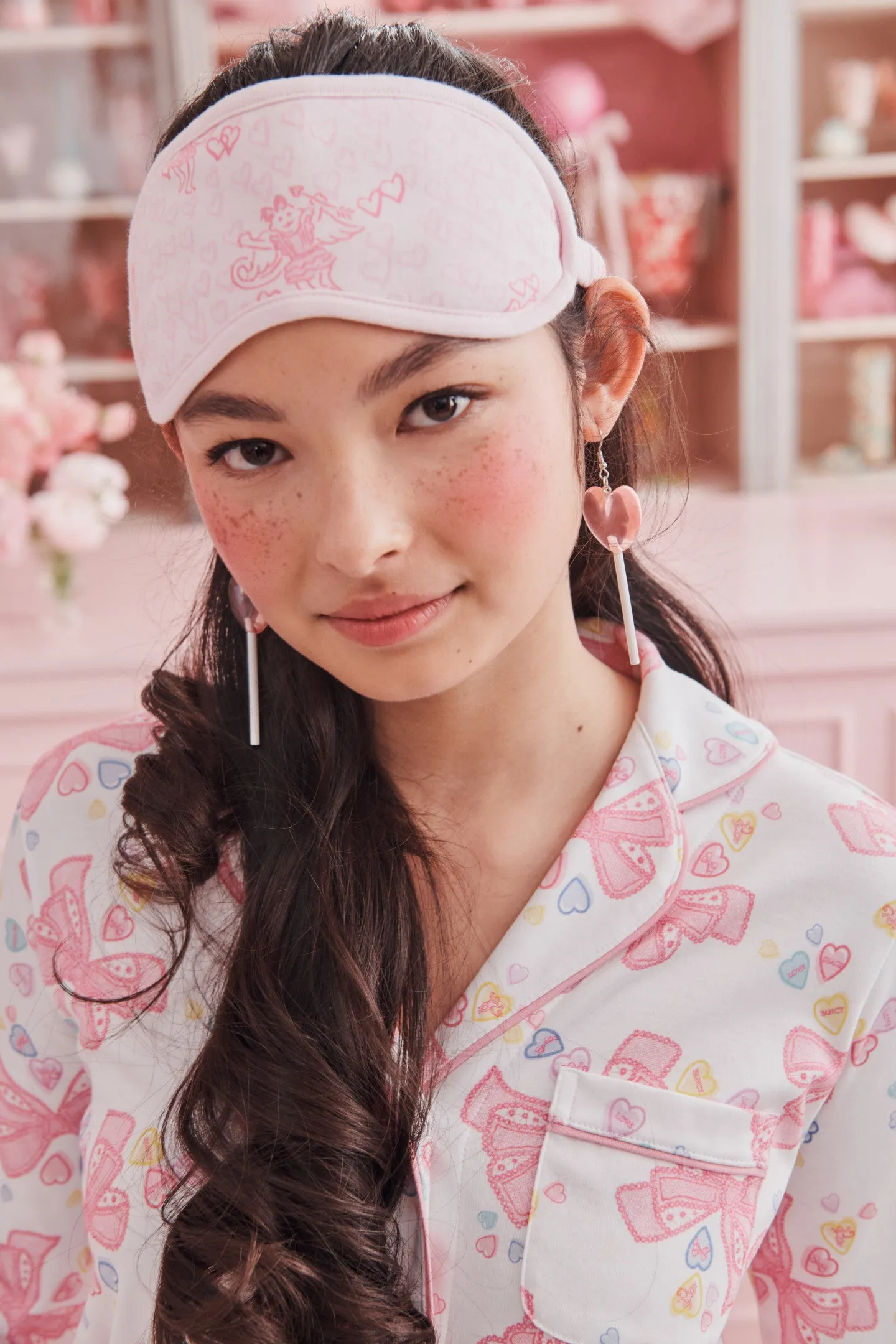 LoveShackFancy x Roller Rabbit Doily Beux Women's Long Sleeve Polo Pajama Set sold by LoveShackFancy product image thumbnail 5