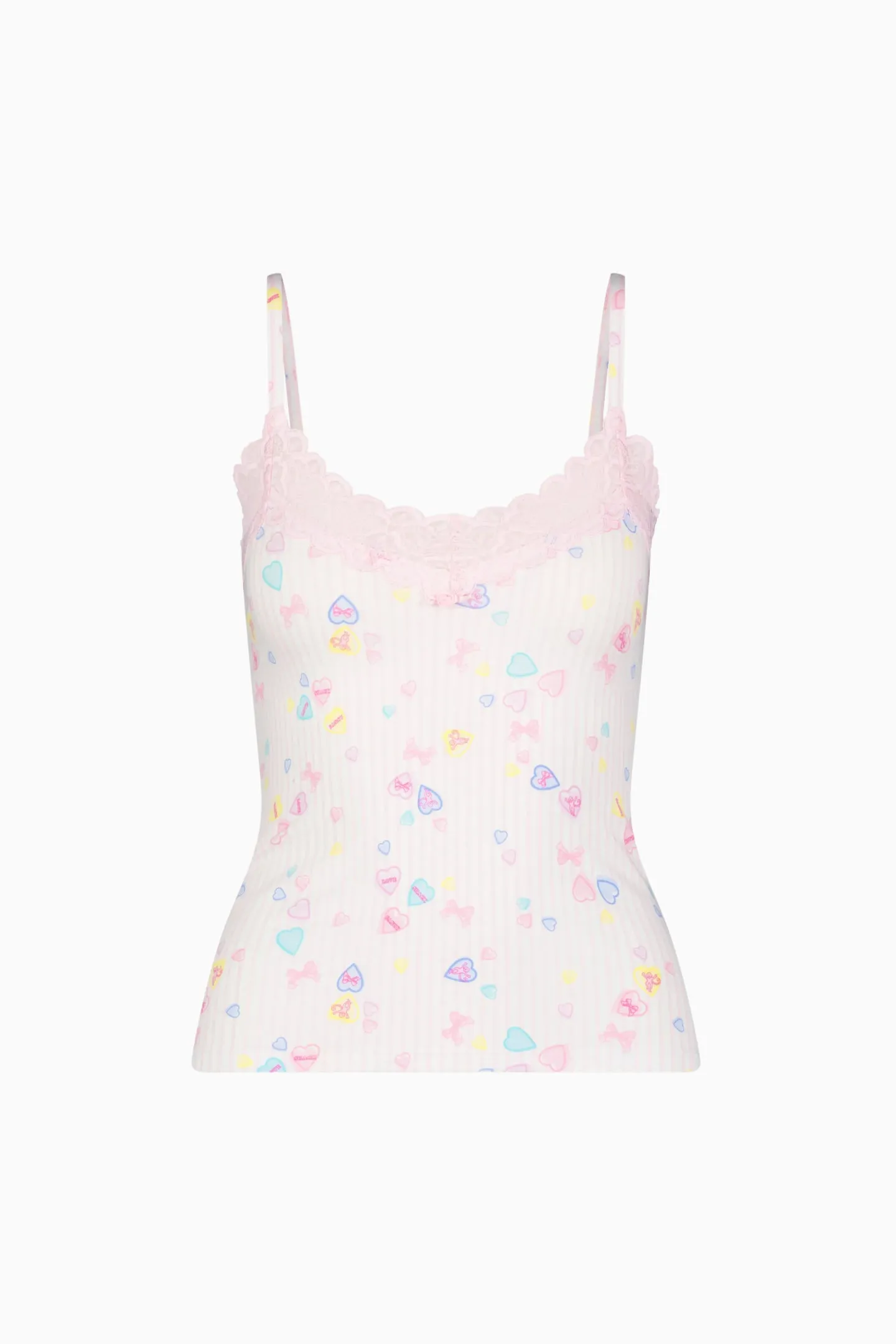 LoveShackFancy x Roller Rabbit Heart Stripe Perry Cami sold by LoveShackFancy product image thumbnail 2