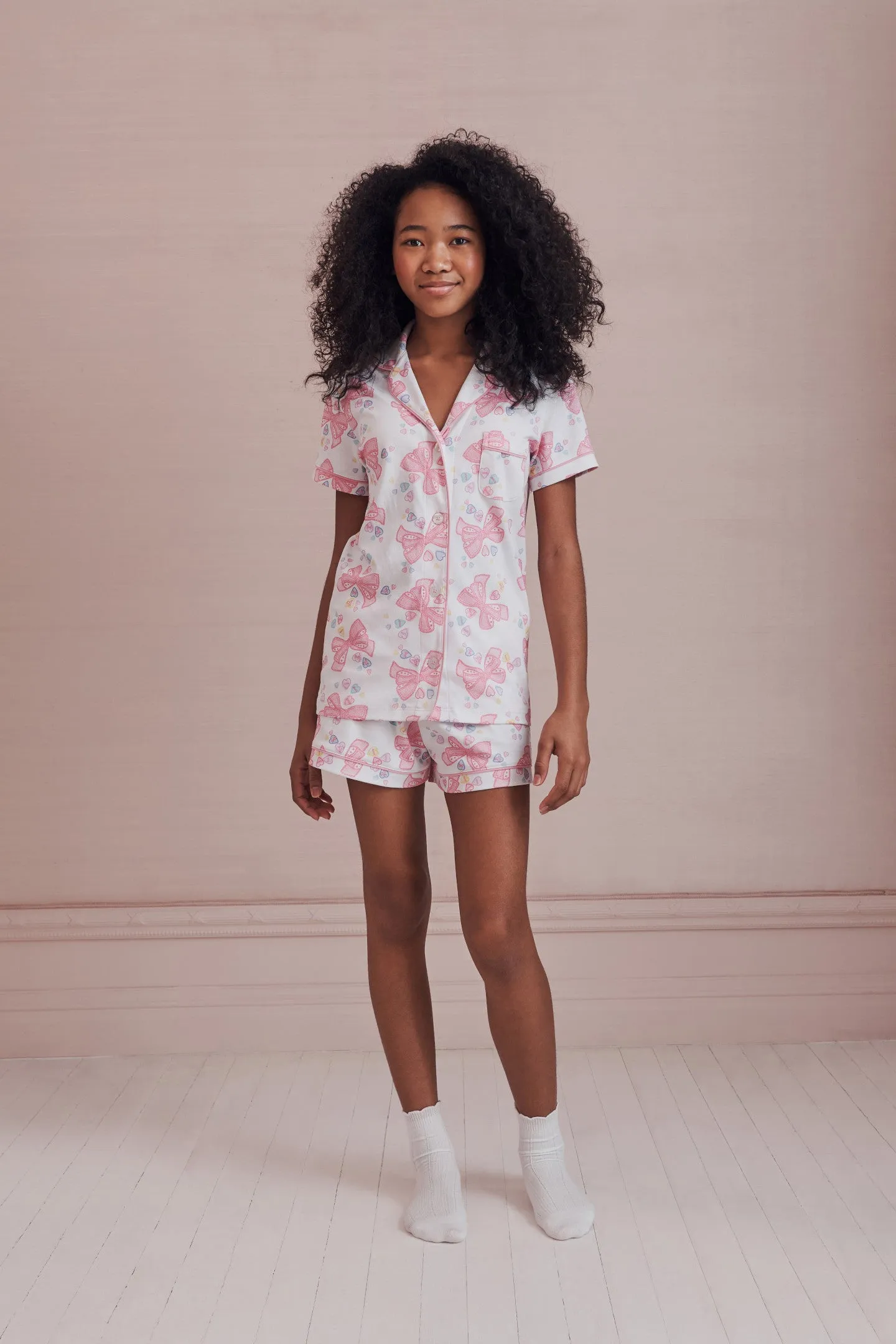 LoveShackFancy x Roller Rabbit Doily Beux Women's Polo Pajama Set sold by LoveShackFancy product image thumbnail 3