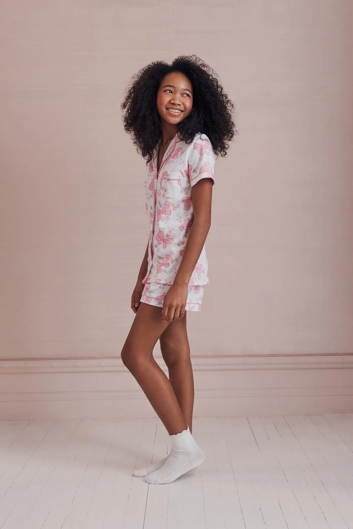 LoveShackFancy x Roller Rabbit Doily Beux Women's Polo Pajama Set sold by LoveShackFancy product image thumbnail 5