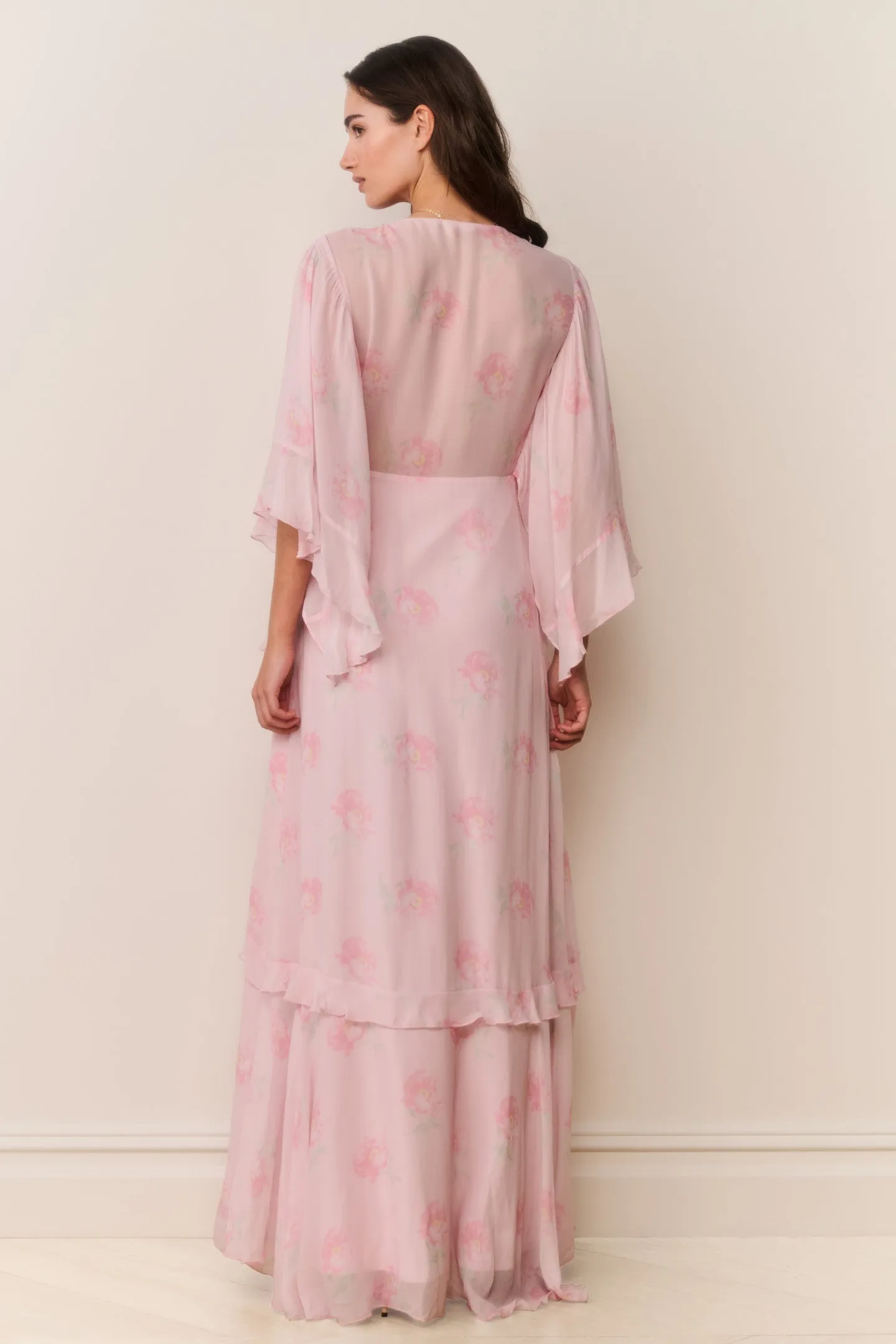 Brinley Floral Chiffon Maxi Dress sold by LoveShackFancy product image thumbnail 5